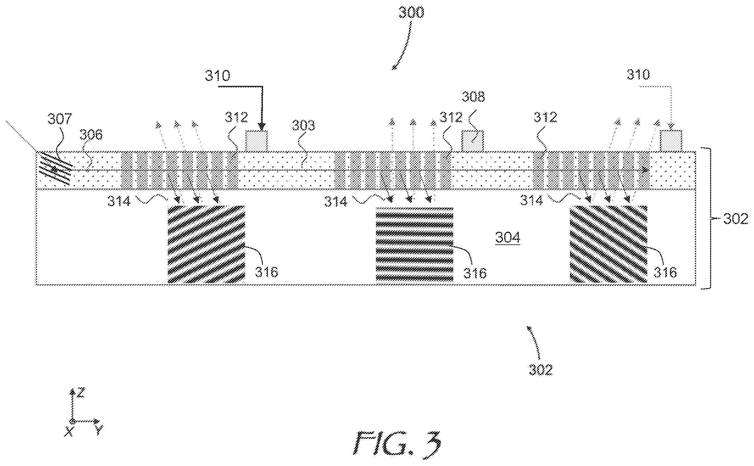 Patent US12613446 Figure 3 – Optical modulator and image projector based on leaky-mode waveguide with spatial multiplexing