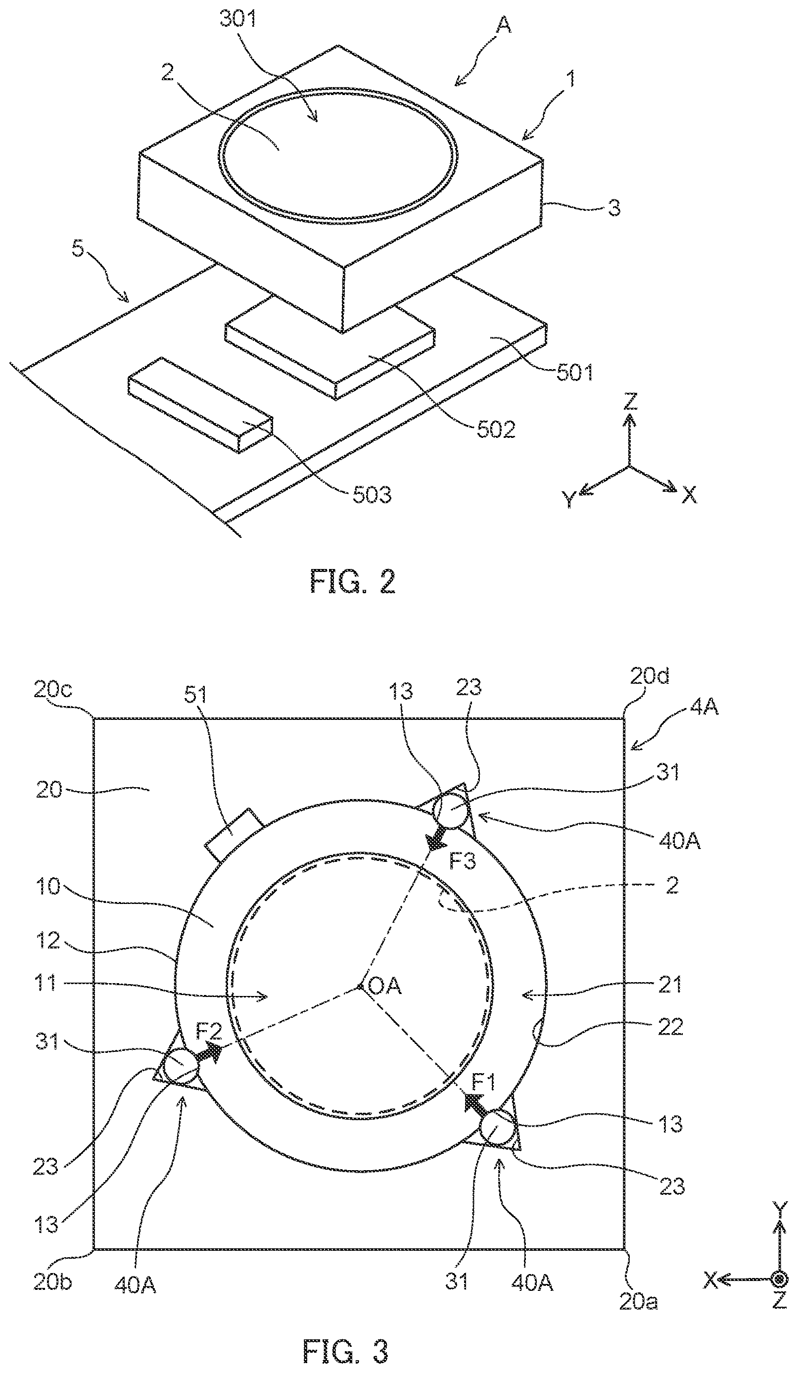 Patent US12613454 Figure 2 – Optical element driving device, camera module, and camera-mounted device