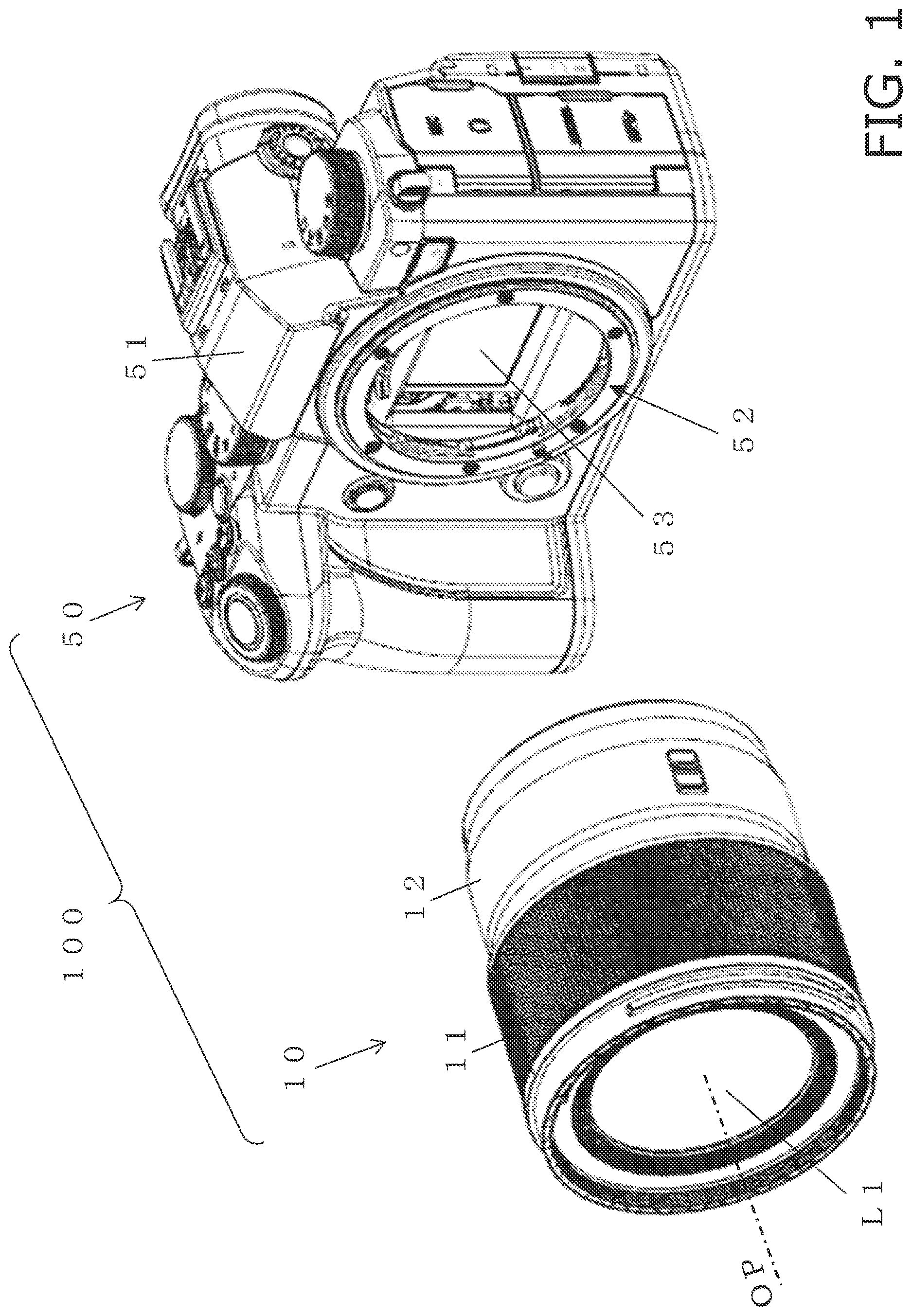 Patent US12613455 Figure 1 – Lens drive device, and lens barrel and camera equipped with same