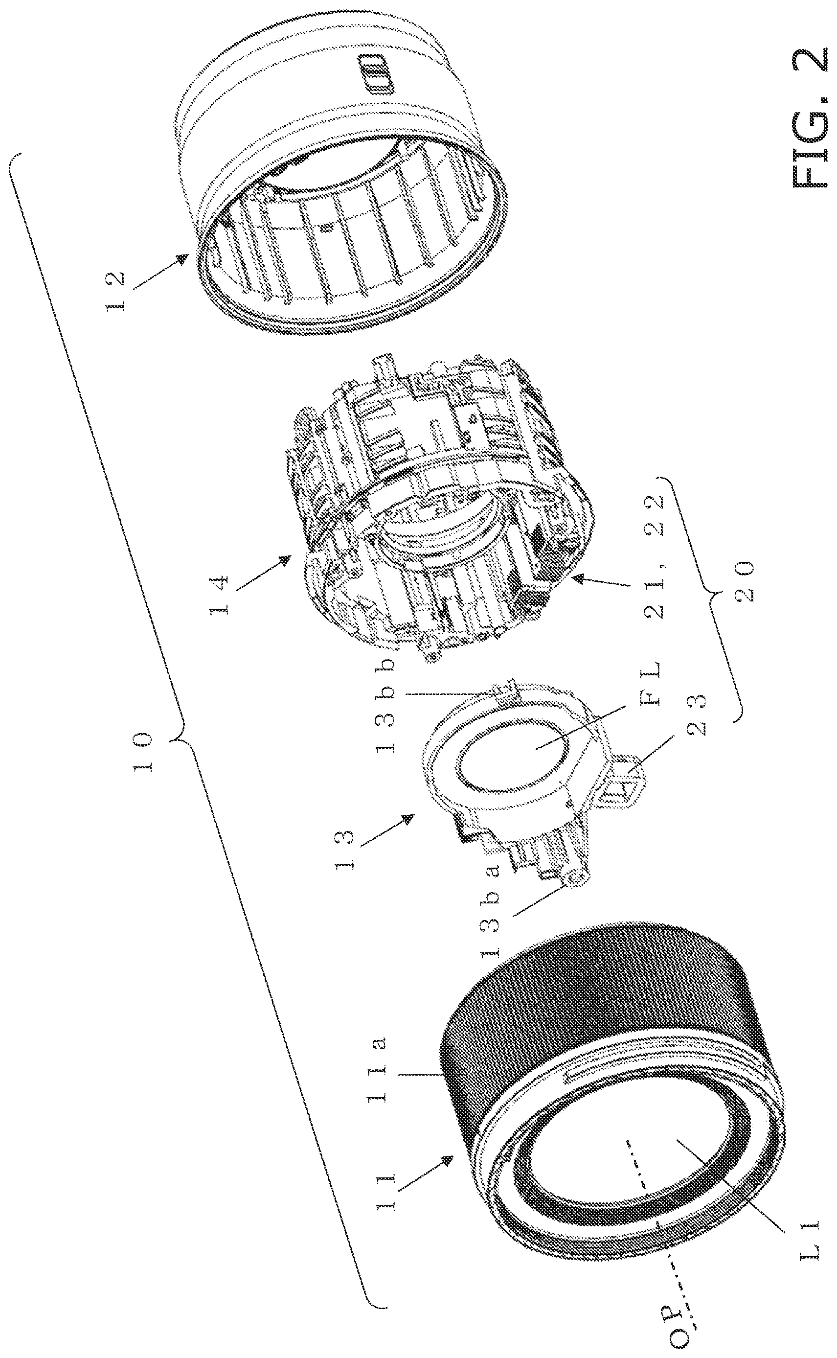 Patent US12613455 Figure 2 – Lens drive device, and lens barrel and camera equipped with same
