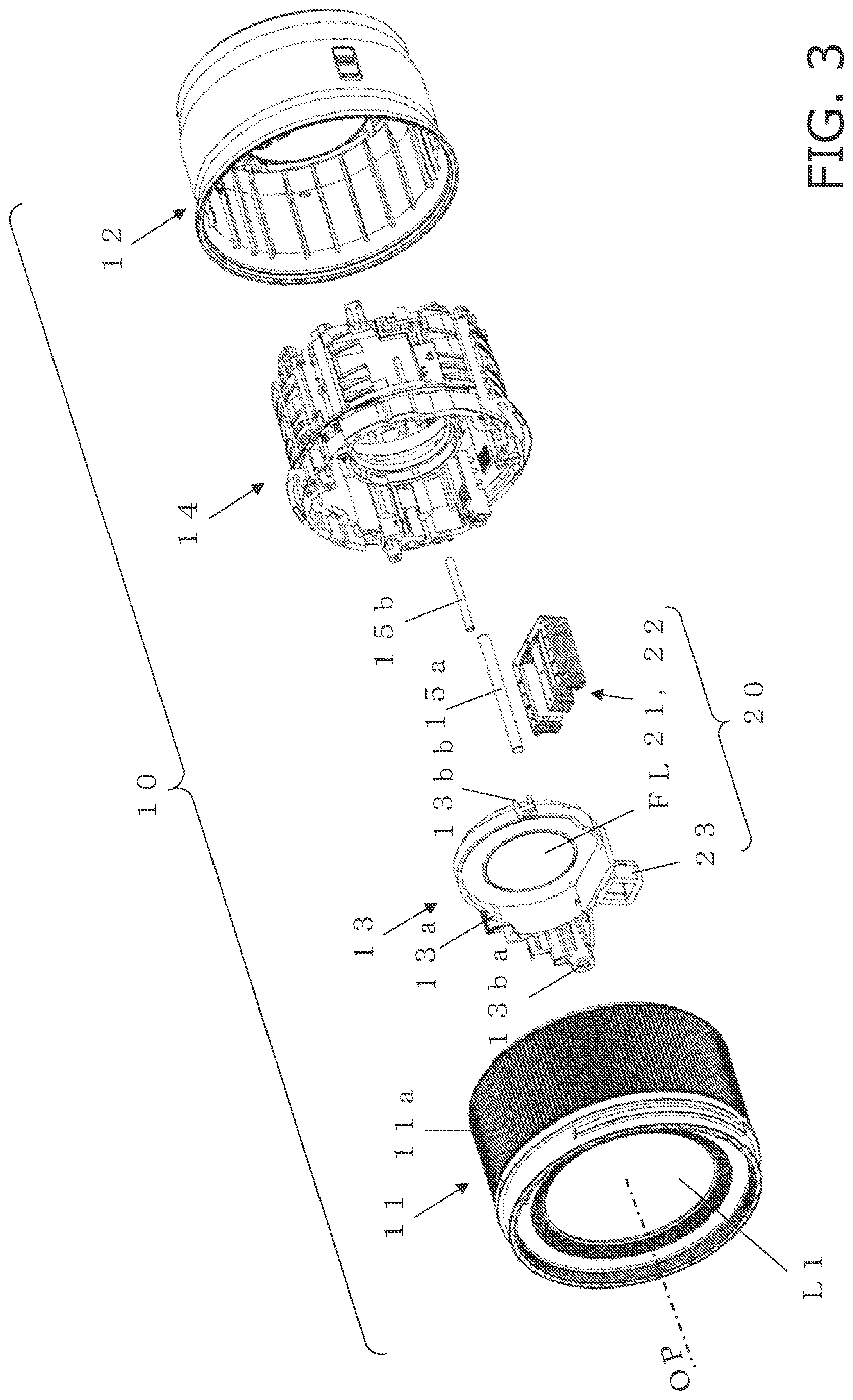 Patent US12613455 Figure 3 – Lens drive device, and lens barrel and camera equipped with same