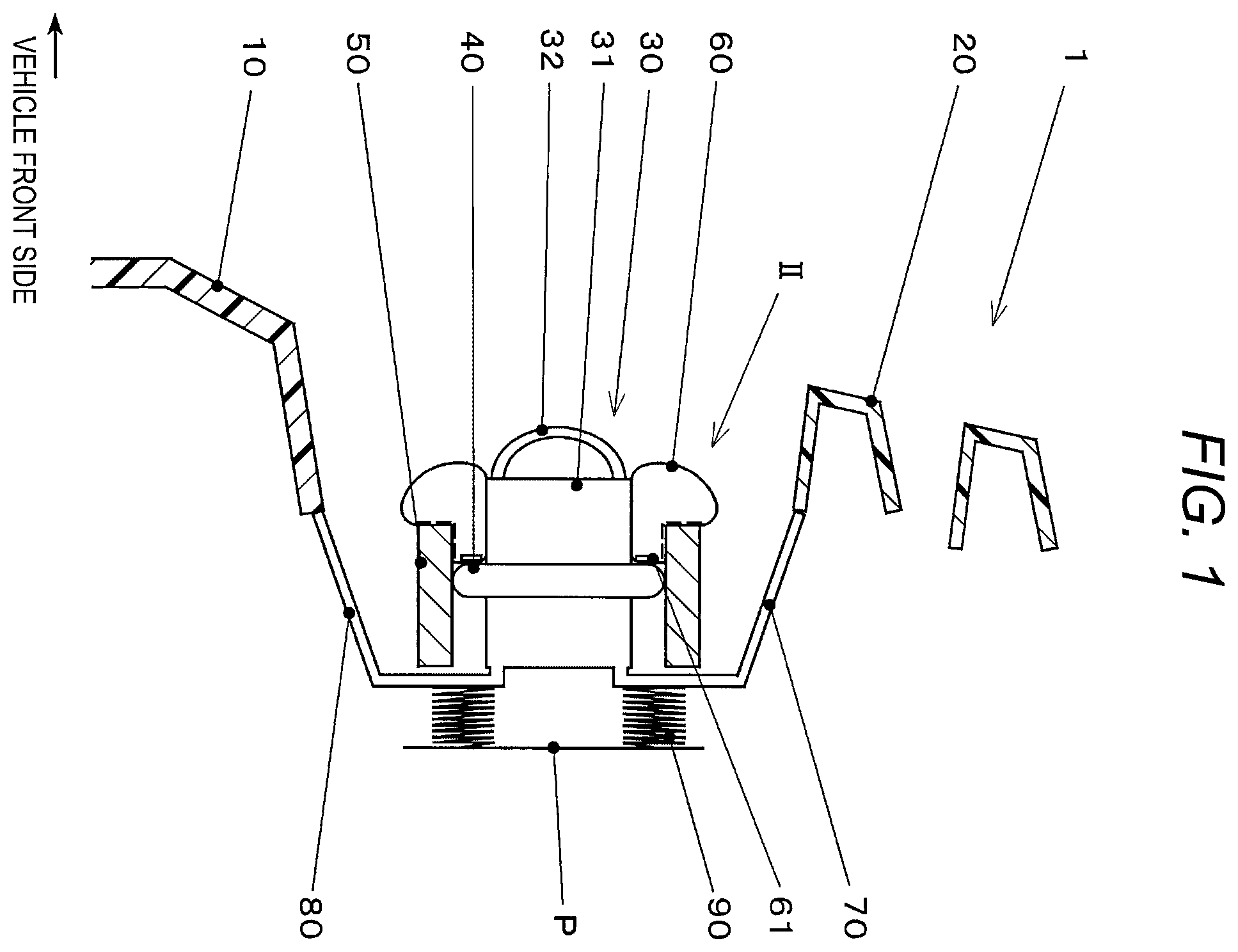 Patent US12613456 Figure 1 – Camera support structure