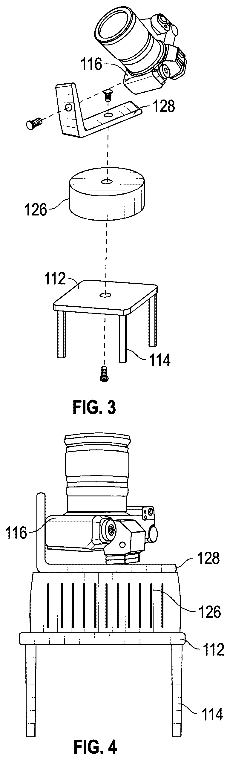 Patent US12613457 Figure 3 – Camera array systems and devices, including floating plate configurations and split plate configurations