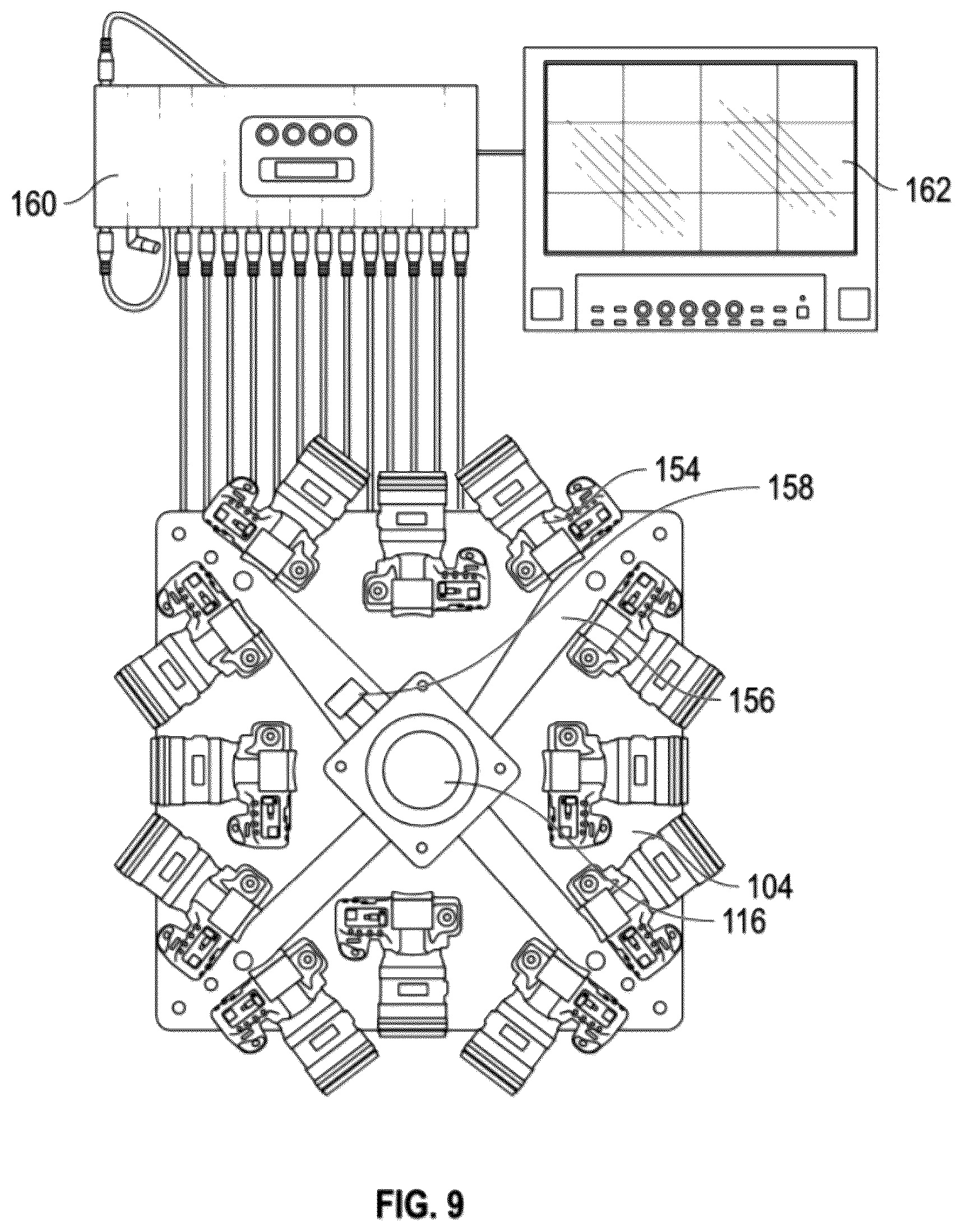 Patent US12613457 Figure 7 – Camera array systems and devices, including floating plate configurations and split plate configurations
