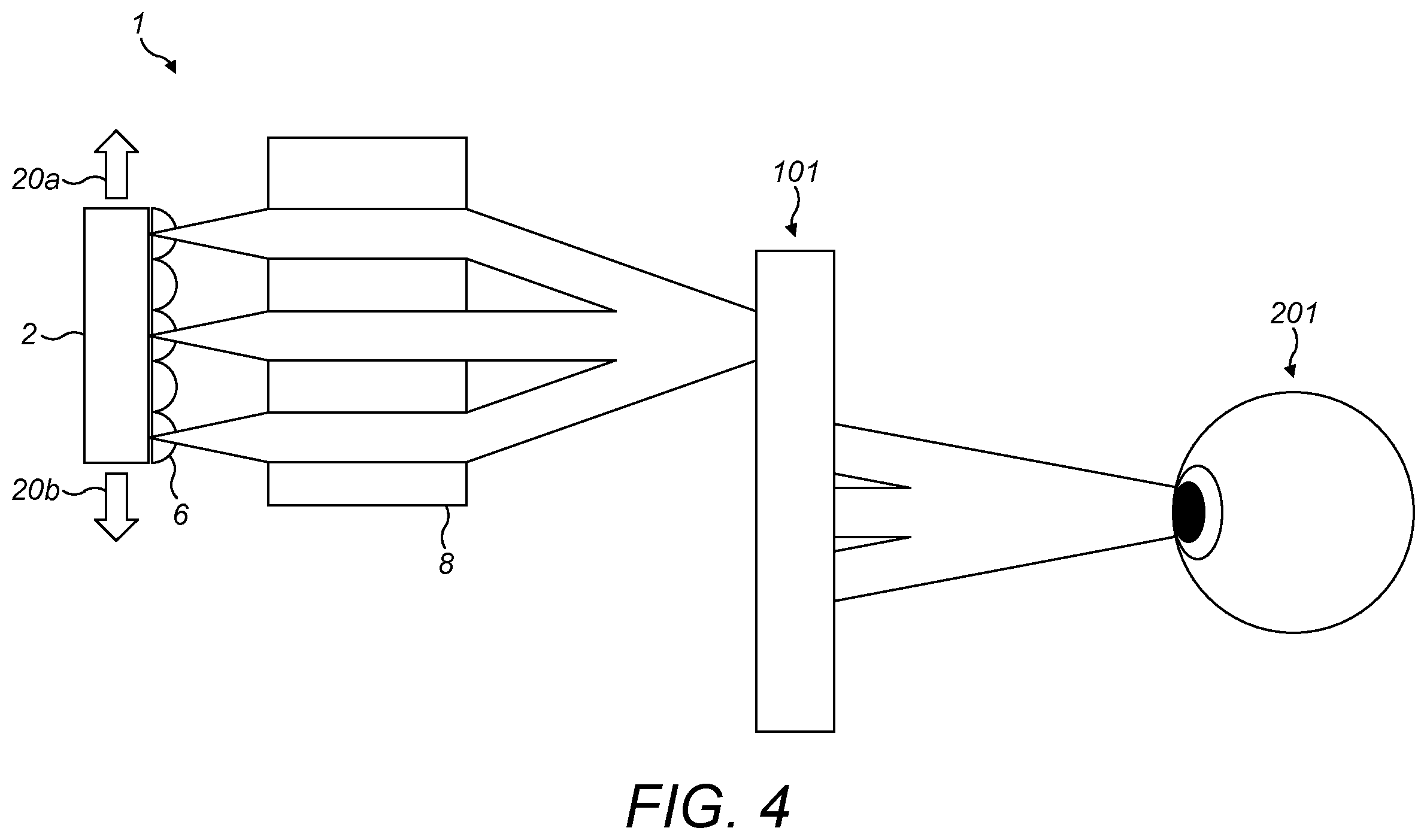 Patent US12613458 Figure 4 – LED illuminated projector