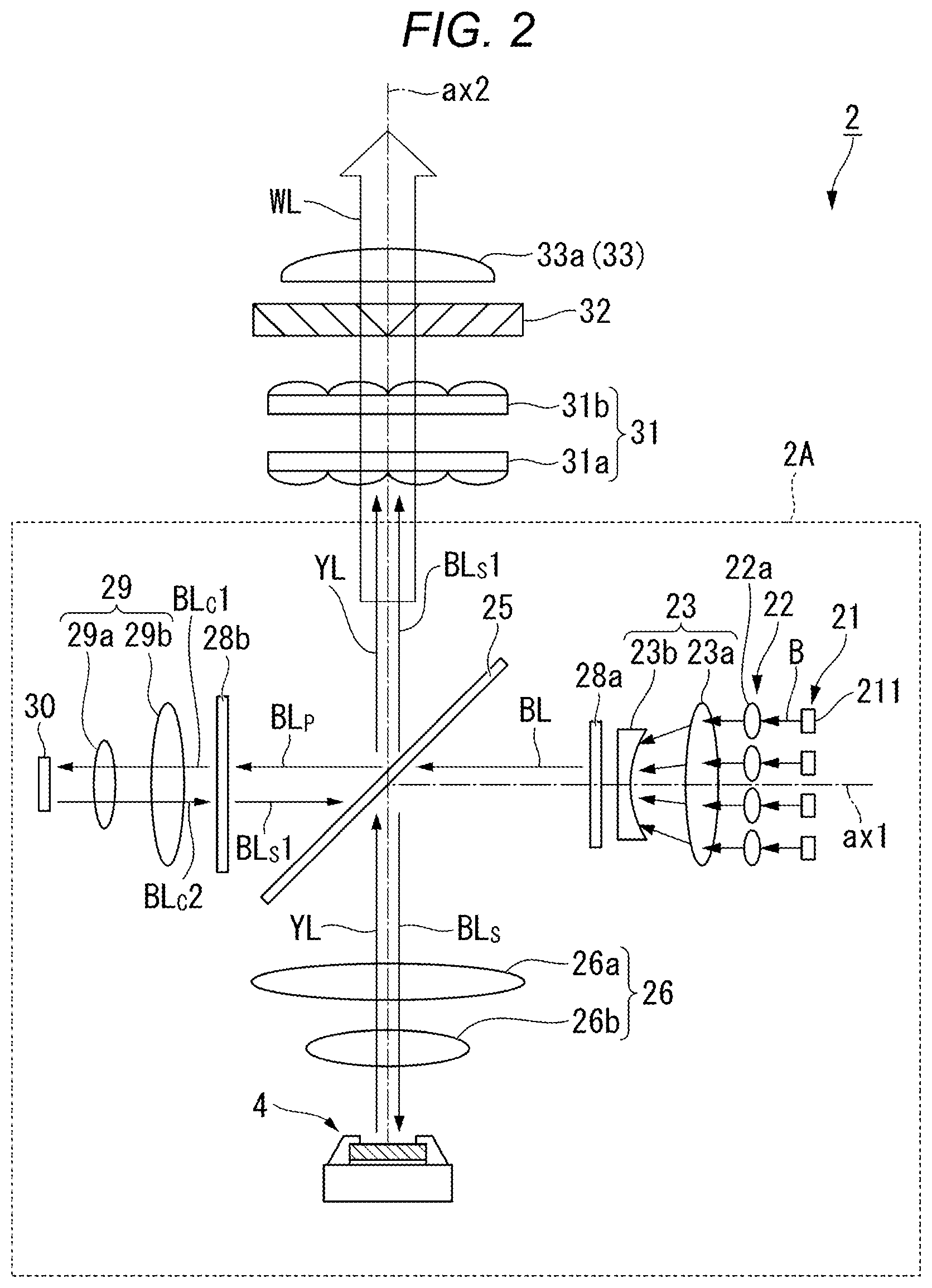Patent US12613459 Figure 2 – Wavelength conversion apparatus, light source apparatus, and projector