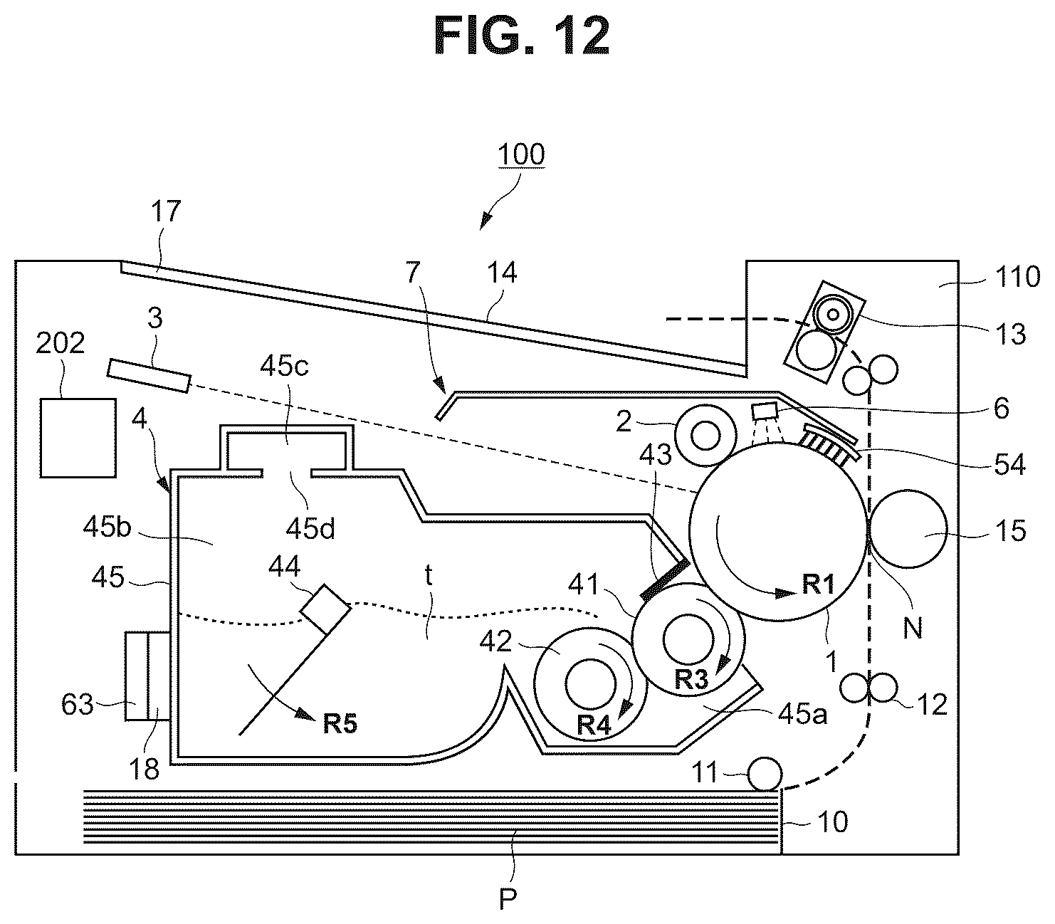 Patent US12613480 Figure 12 – Image forming apparatus with charging current detector