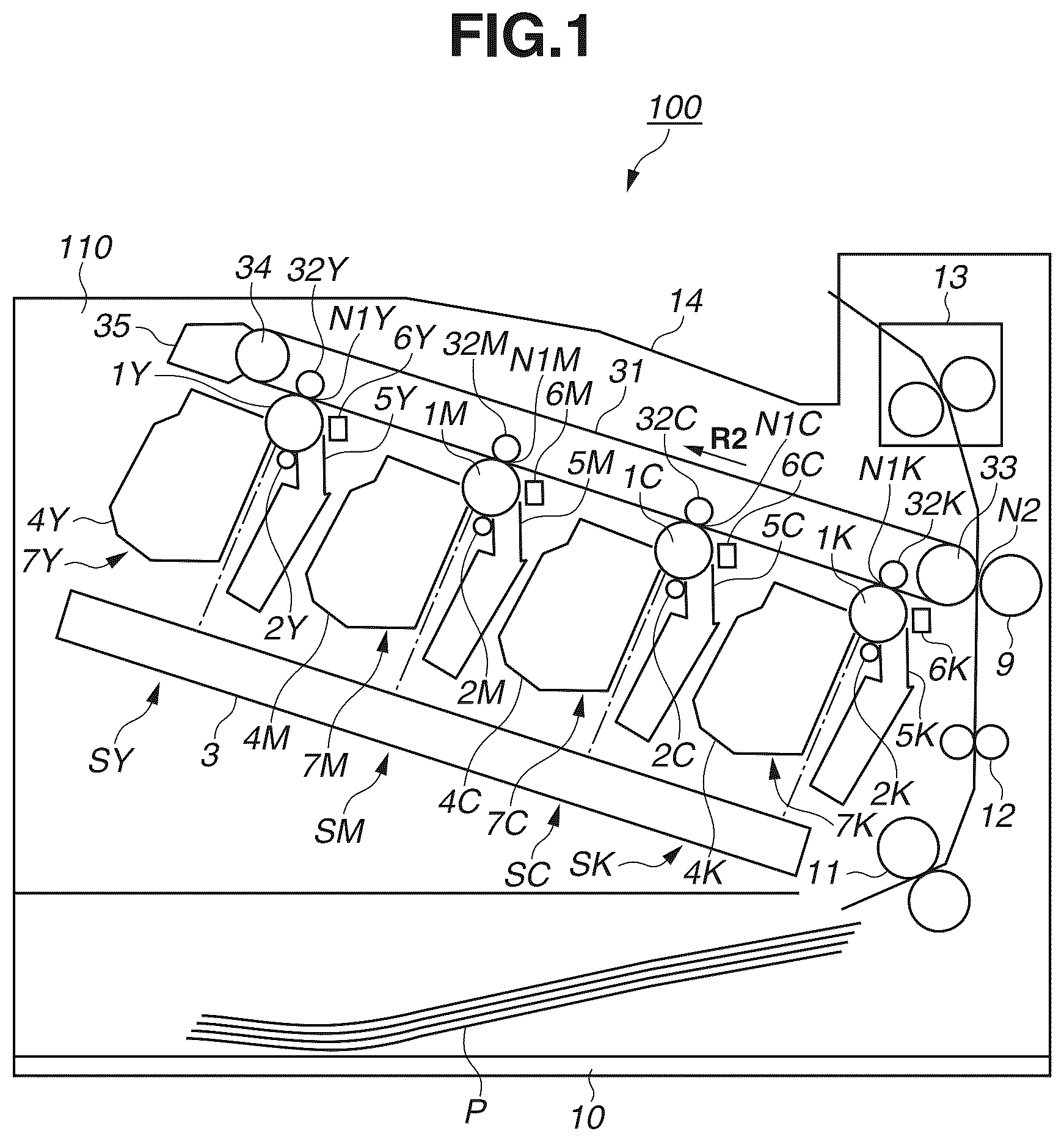 Patent US12613482 Figure 1 – Image forming apparatus