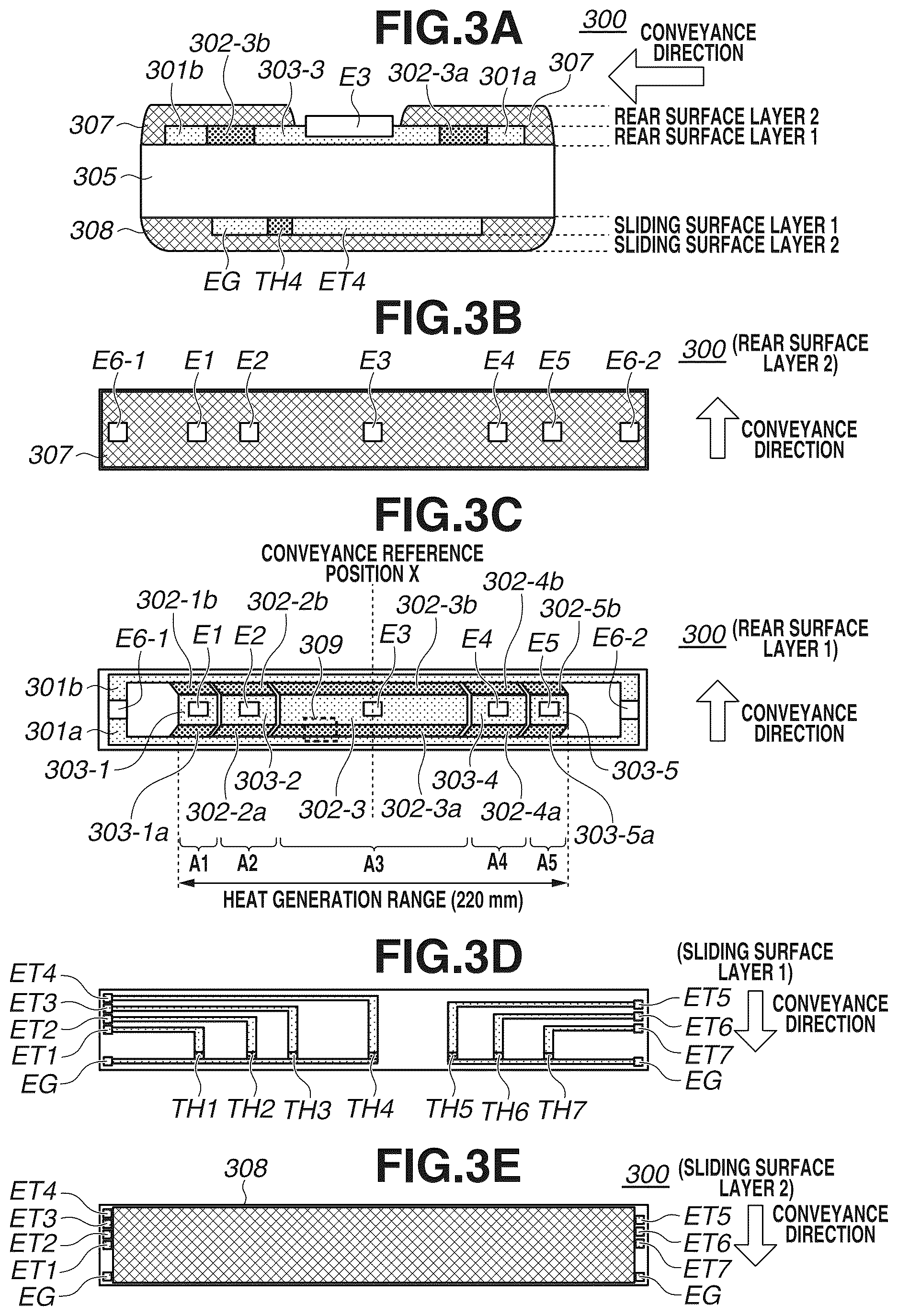 Patent US12613483 Figure 3 – Heater with plural conductors with curved current path therebetween