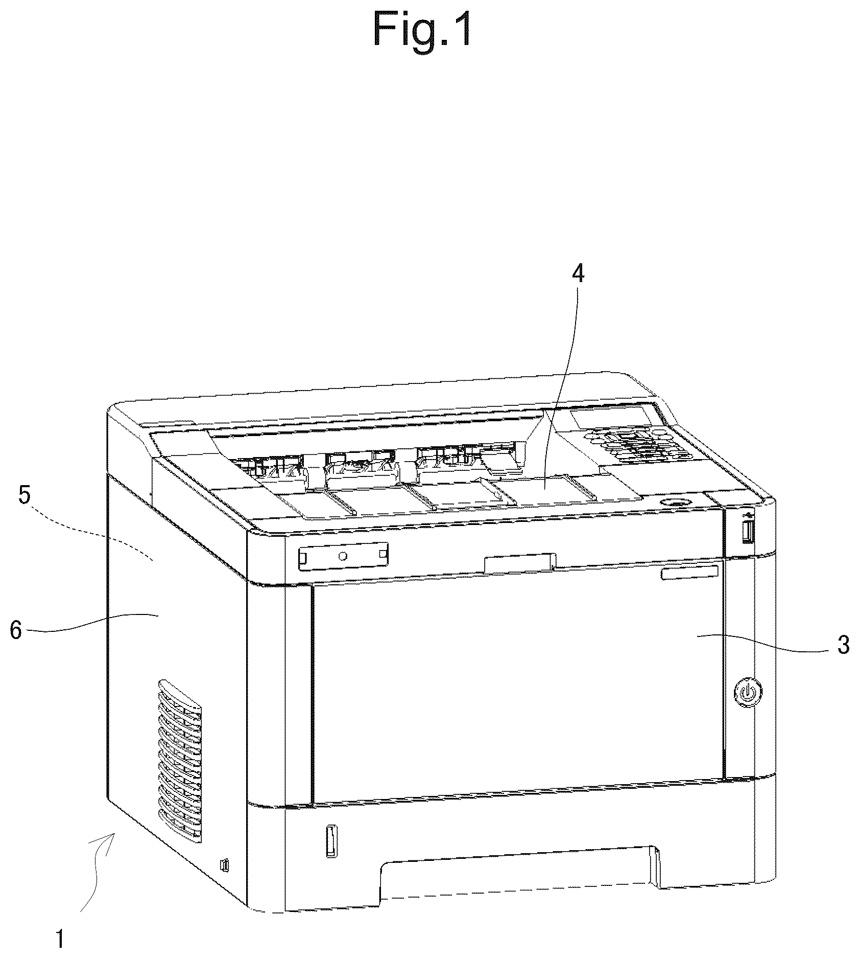 Patent US12613485 Figure 1 – Image forming apparatus capable of shifting fixing unit vertically upward in conjunction with behavior of switching state of fixing member and pressing member
