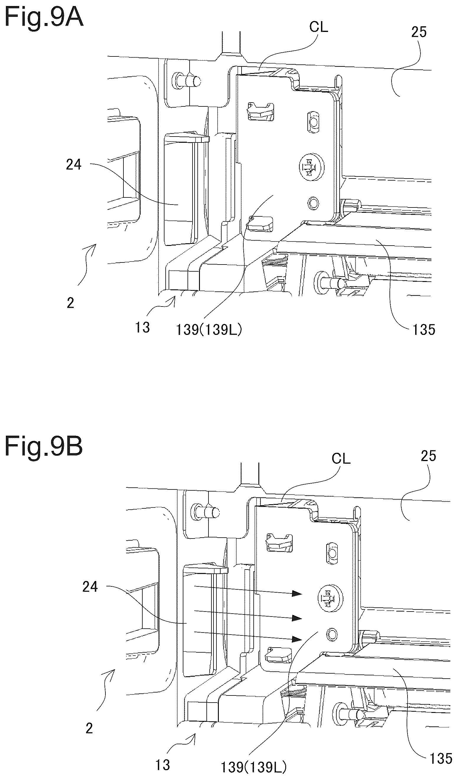 Patent US12613485 Figure 9 – Image forming apparatus capable of shifting fixing unit vertically upward in conjunction with behavior of switching state of fixing member and pressing member