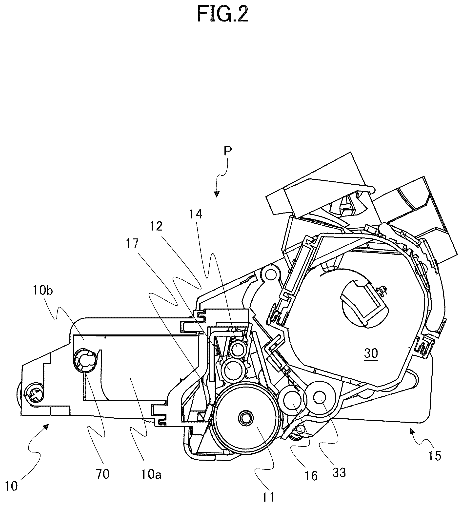 Patent US12613490 Figure 2 – Image forming apparatus with positioning mechanism for detection unit and for contact unit