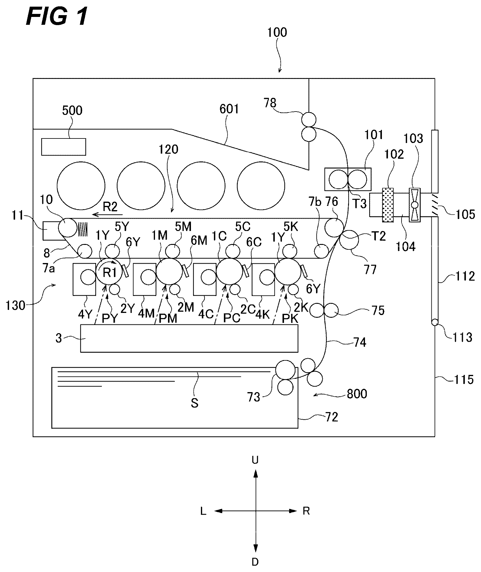 Patent US12613492 Figure 1 – Image forming apparatus