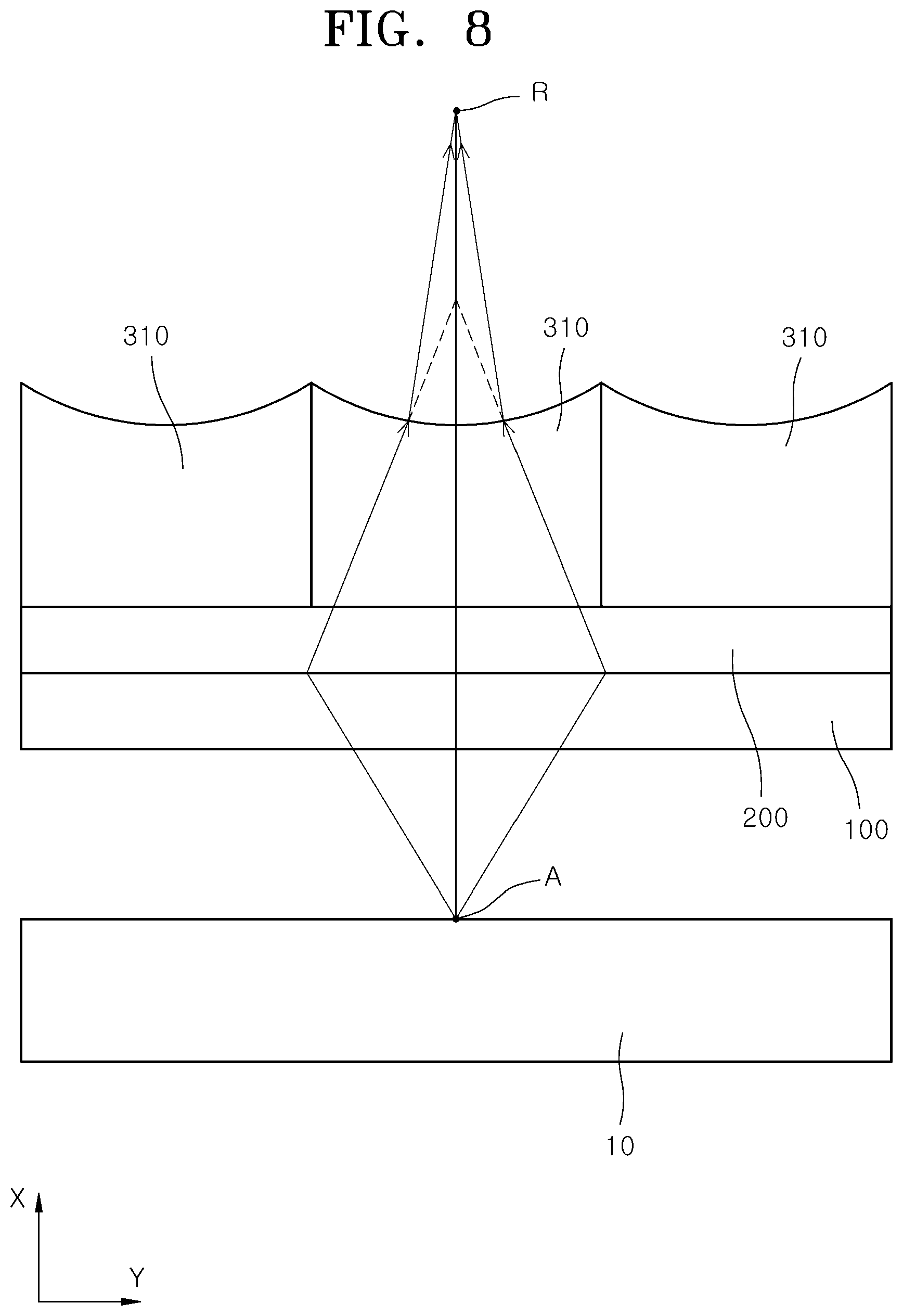 Patent US12613493 Figure 8 – Hologram sheet and hologram display apparatus including the same