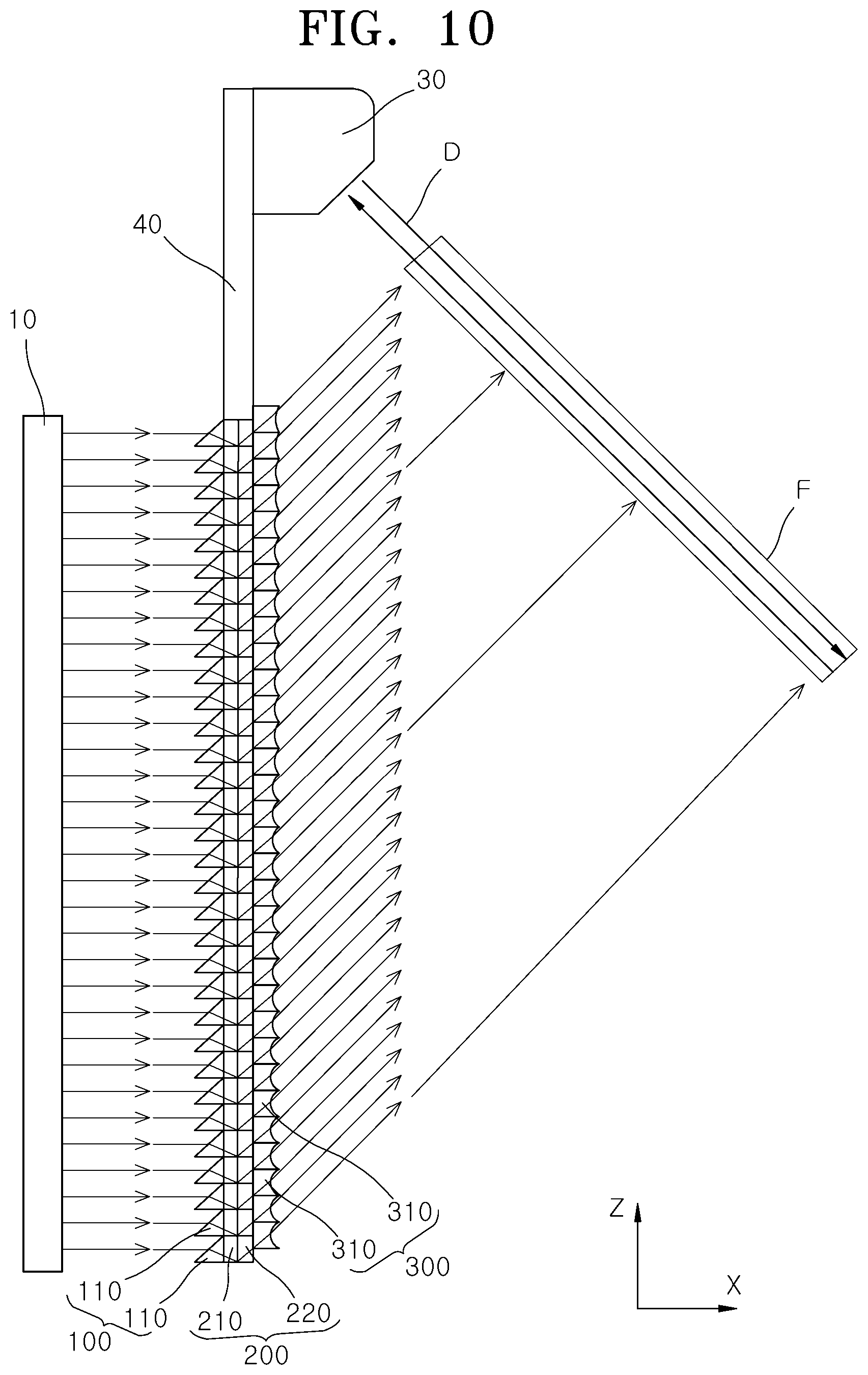Patent US12613493 Figure 10 – Hologram sheet and hologram display apparatus including the same