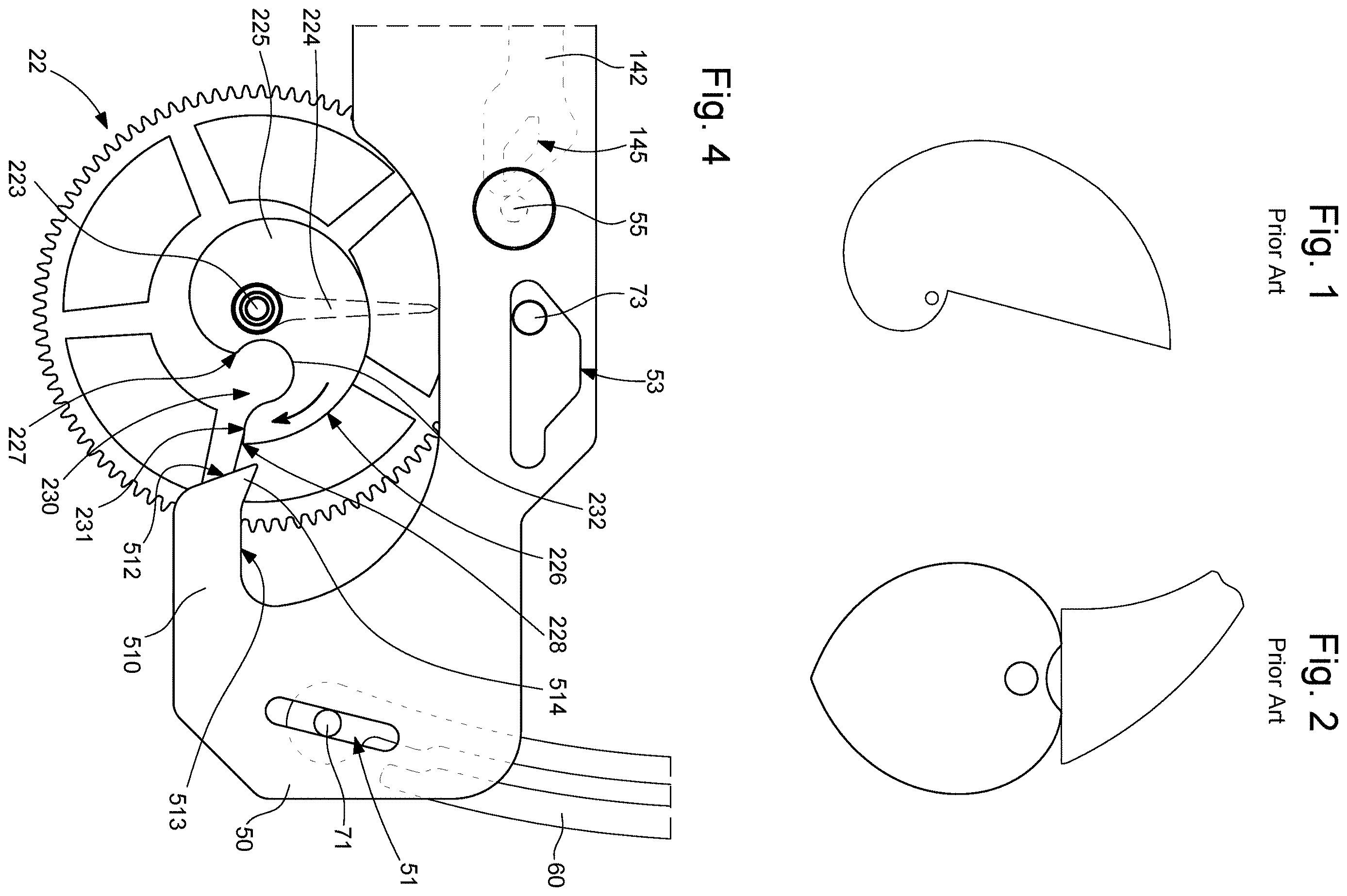 Patent US12613497 Figure 1 – Chronograph mechanism for a horological movement and timepiece comprising such a mechanism