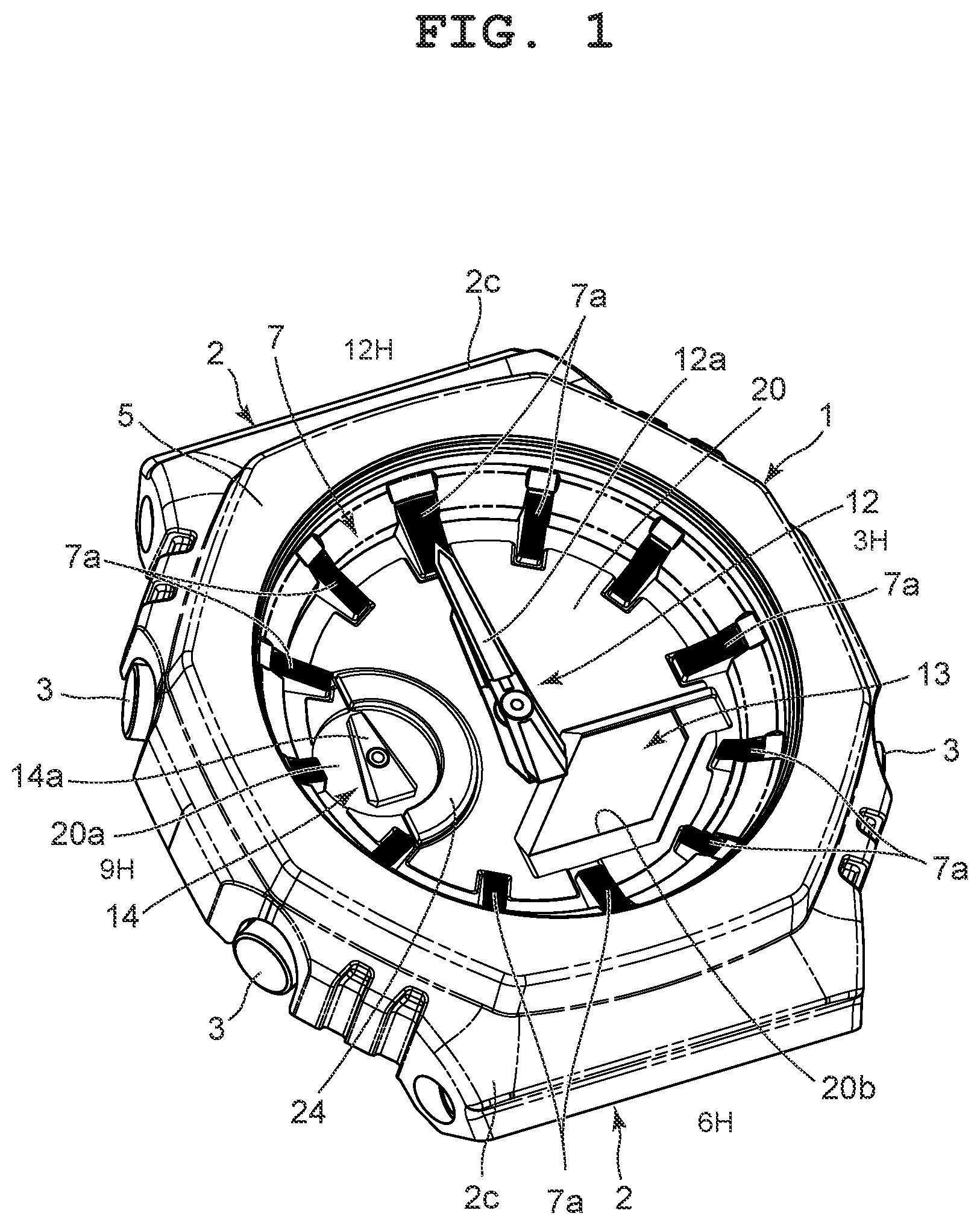 Patent US12613498 Figure 1 – Electronic device and timepiece