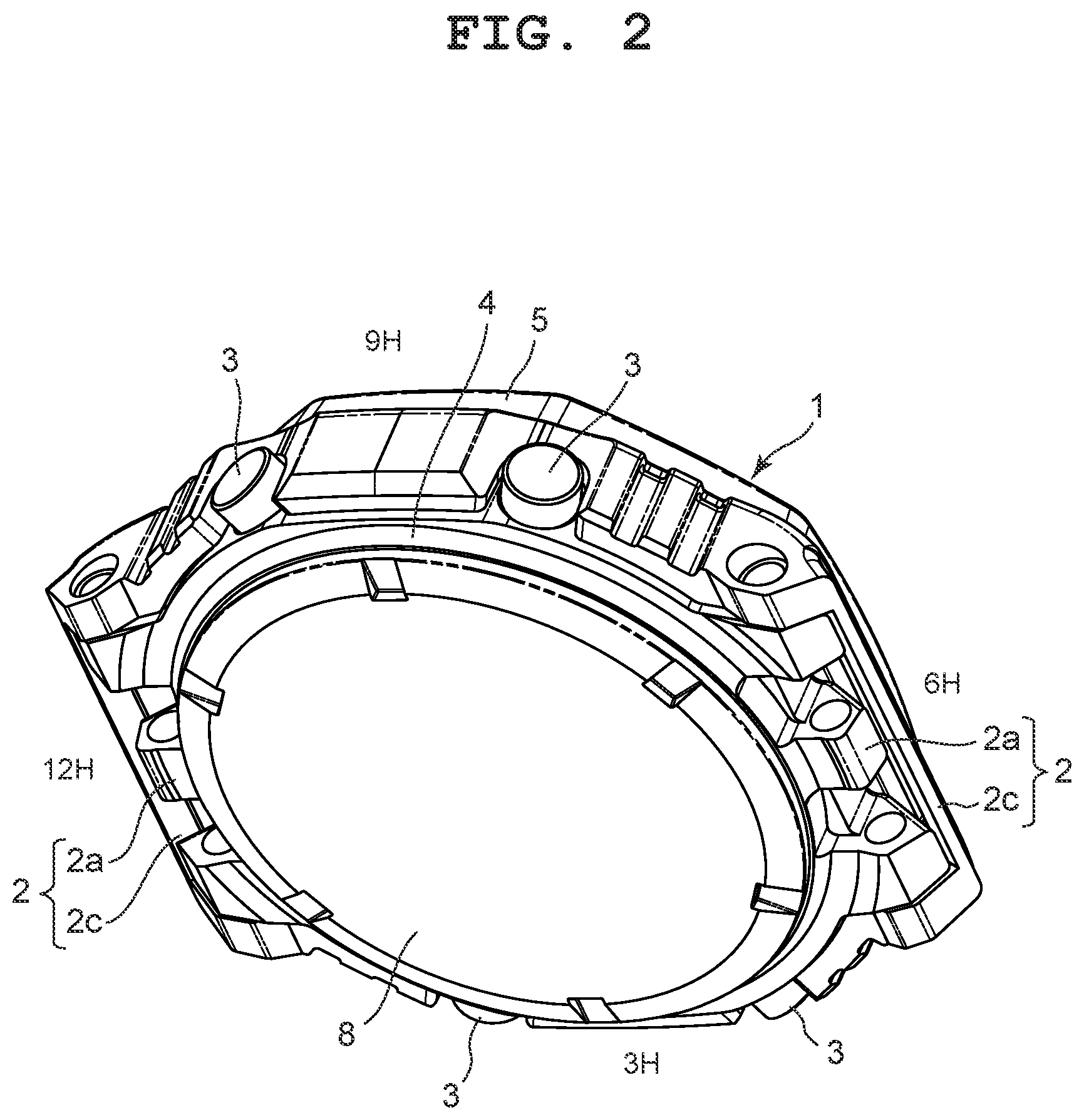 Patent US12613498 Figure 2 – Electronic device and timepiece