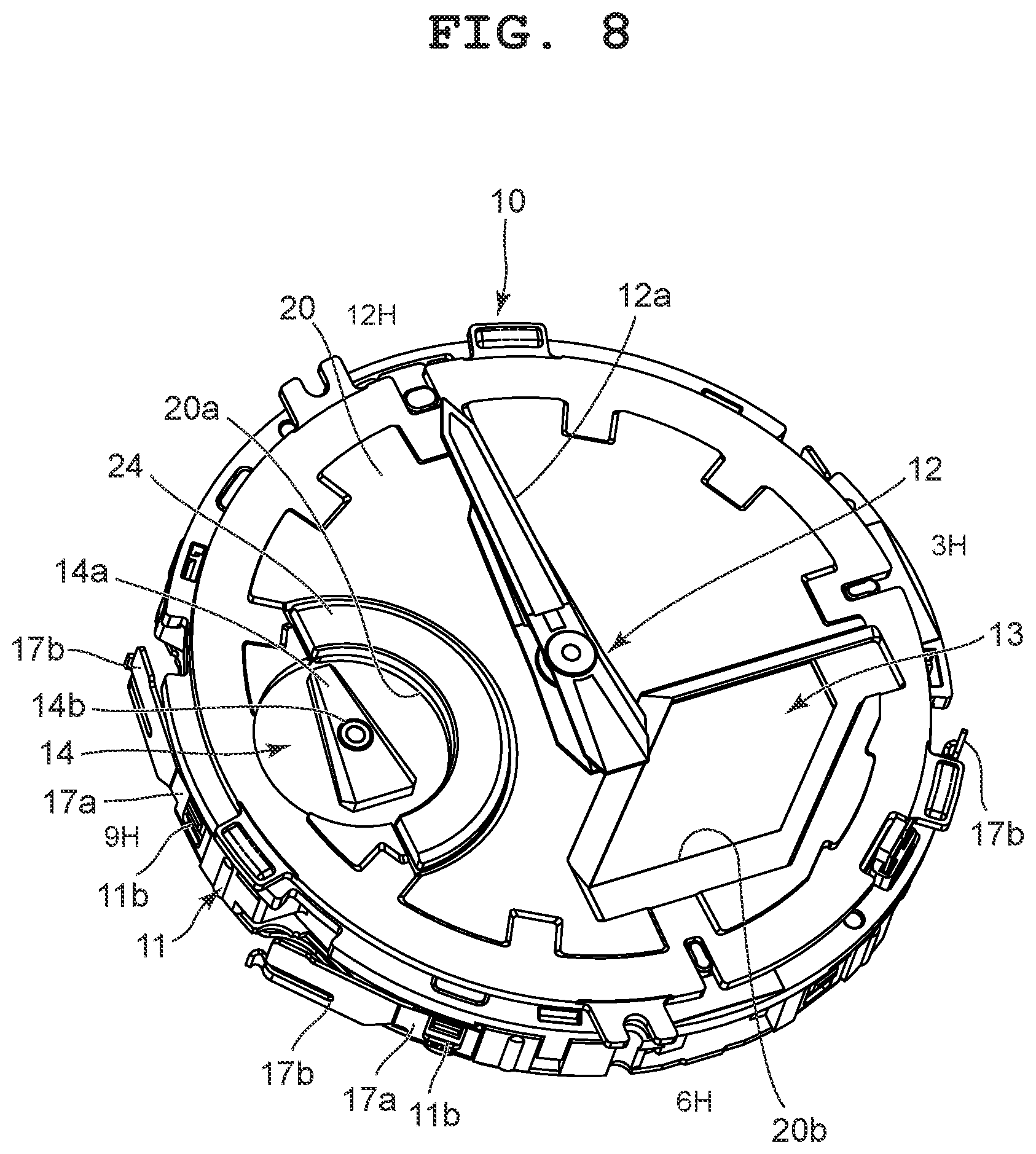 Patent US12613498 Figure 8 – Electronic device and timepiece