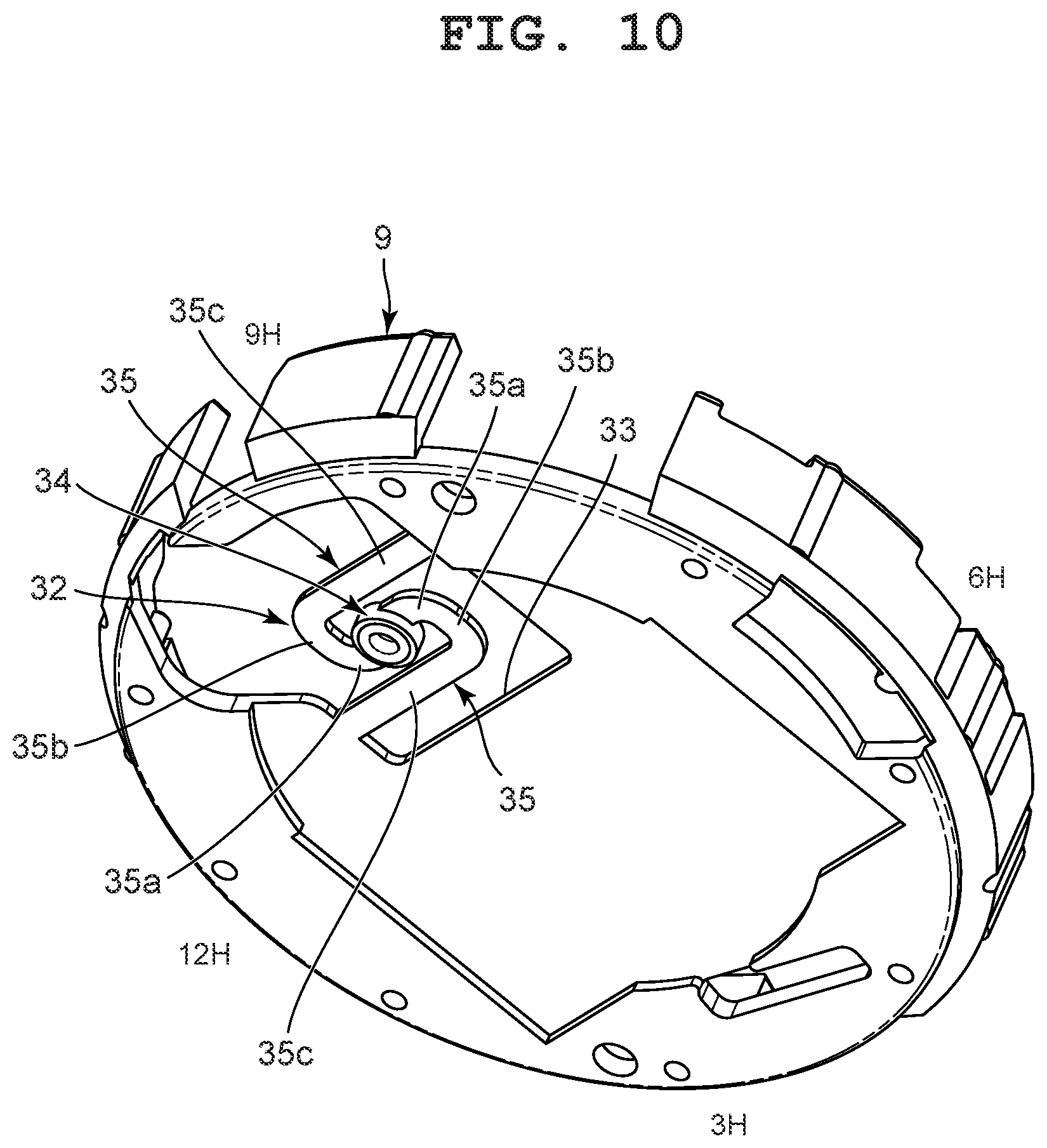 Patent US12613498 Figure 10 – Electronic device and timepiece