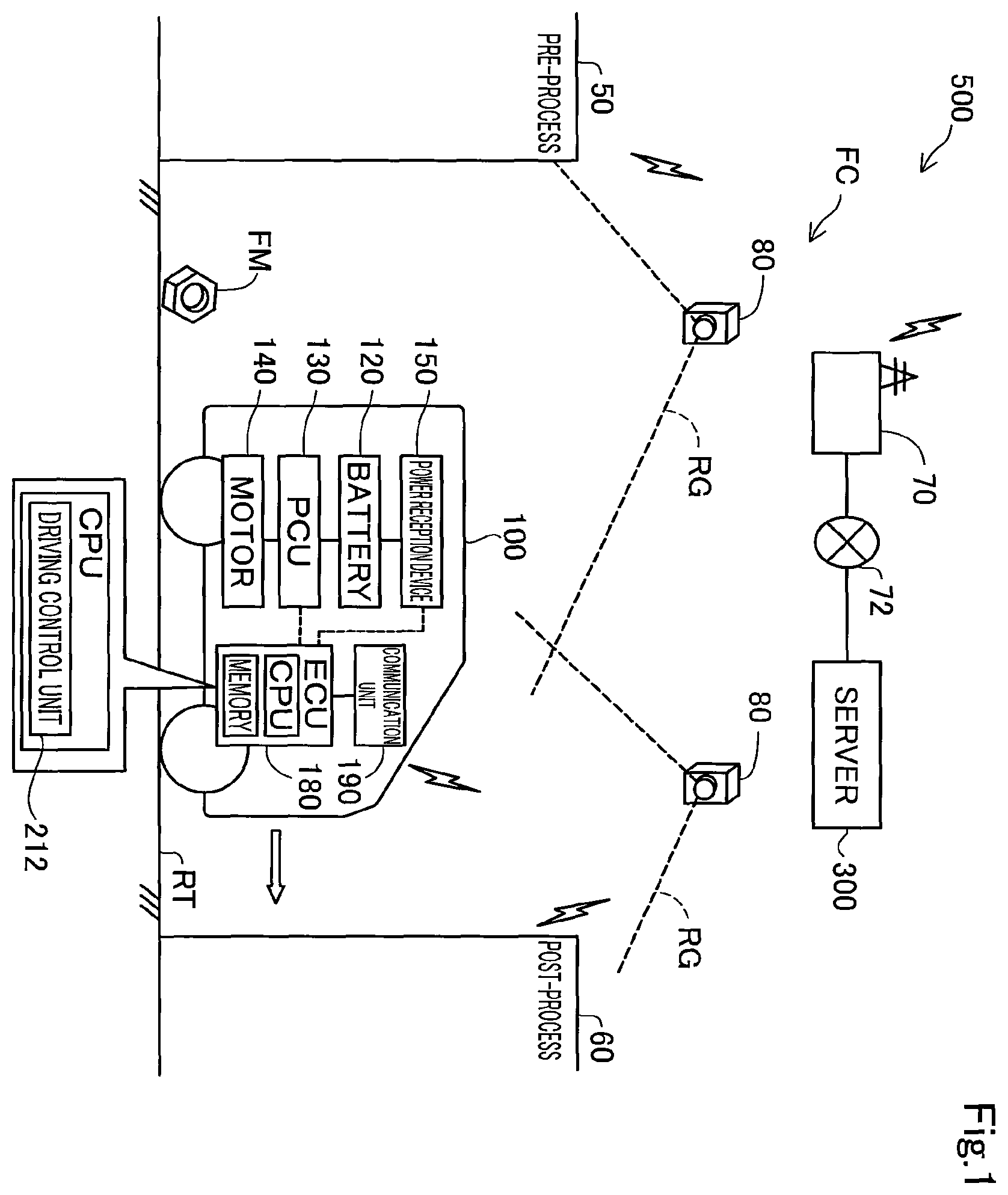 Patent US12613531 Figure 1 – Abnormality detection device, detection device, and vehicle
