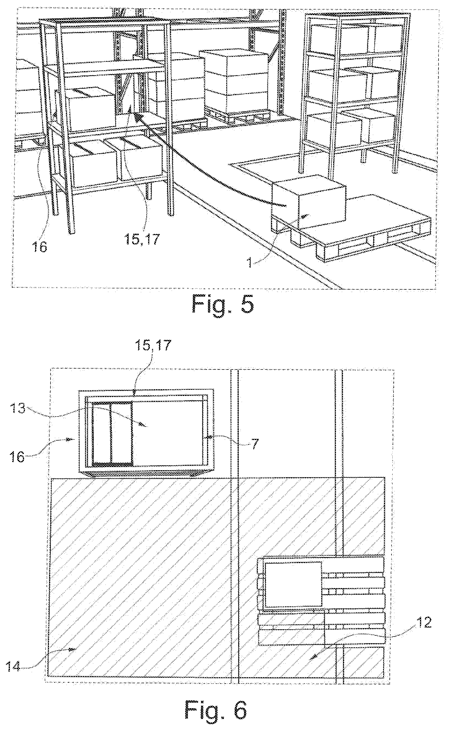 Patent US12613532 Figure 4 – System and method for three-dimensionally securing a load-handling environment of load-handling kinematics in a changing work environment