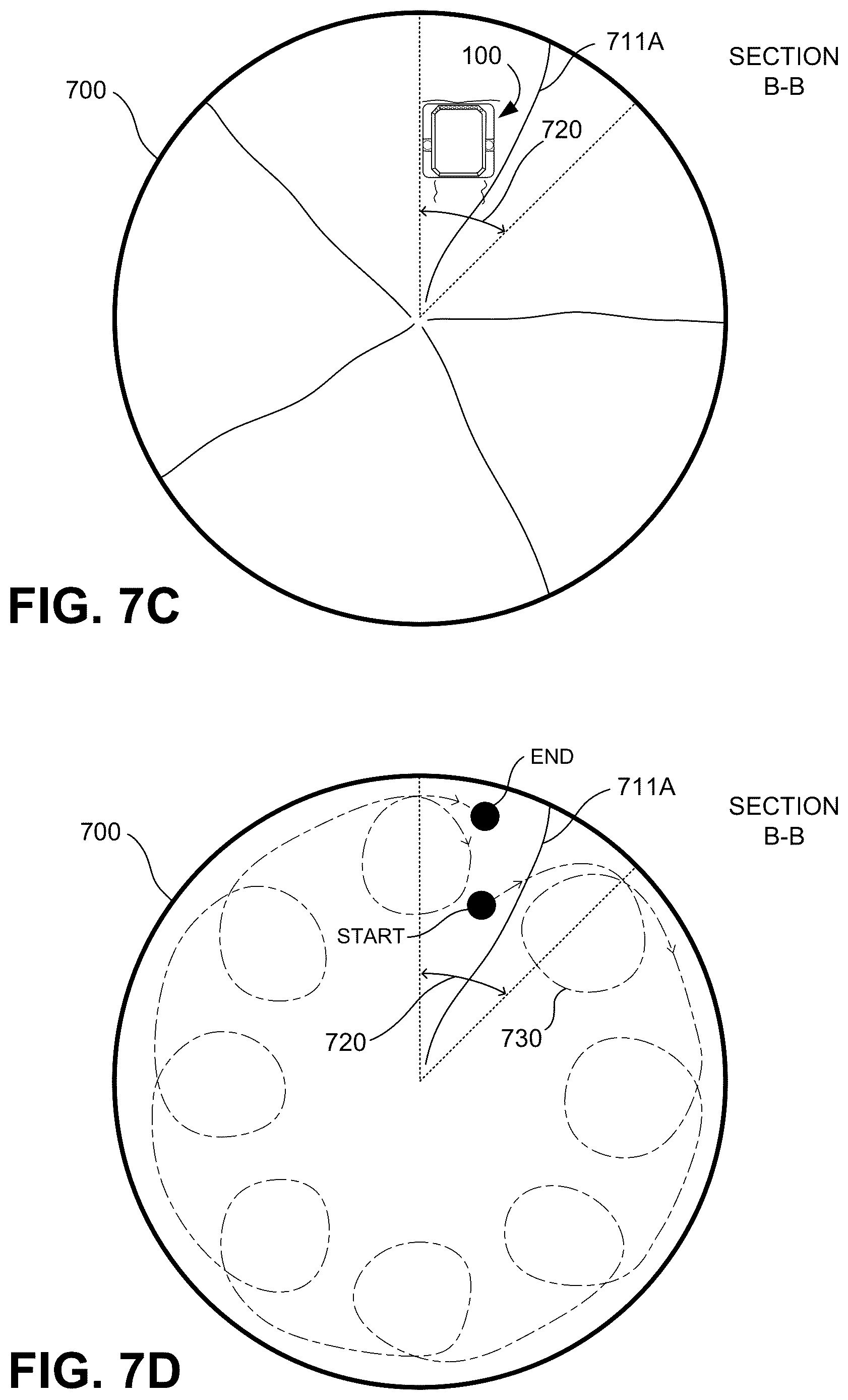 Patent US12613536 Figure 12 – Localization of a device within an enclosed bulk store for granular material