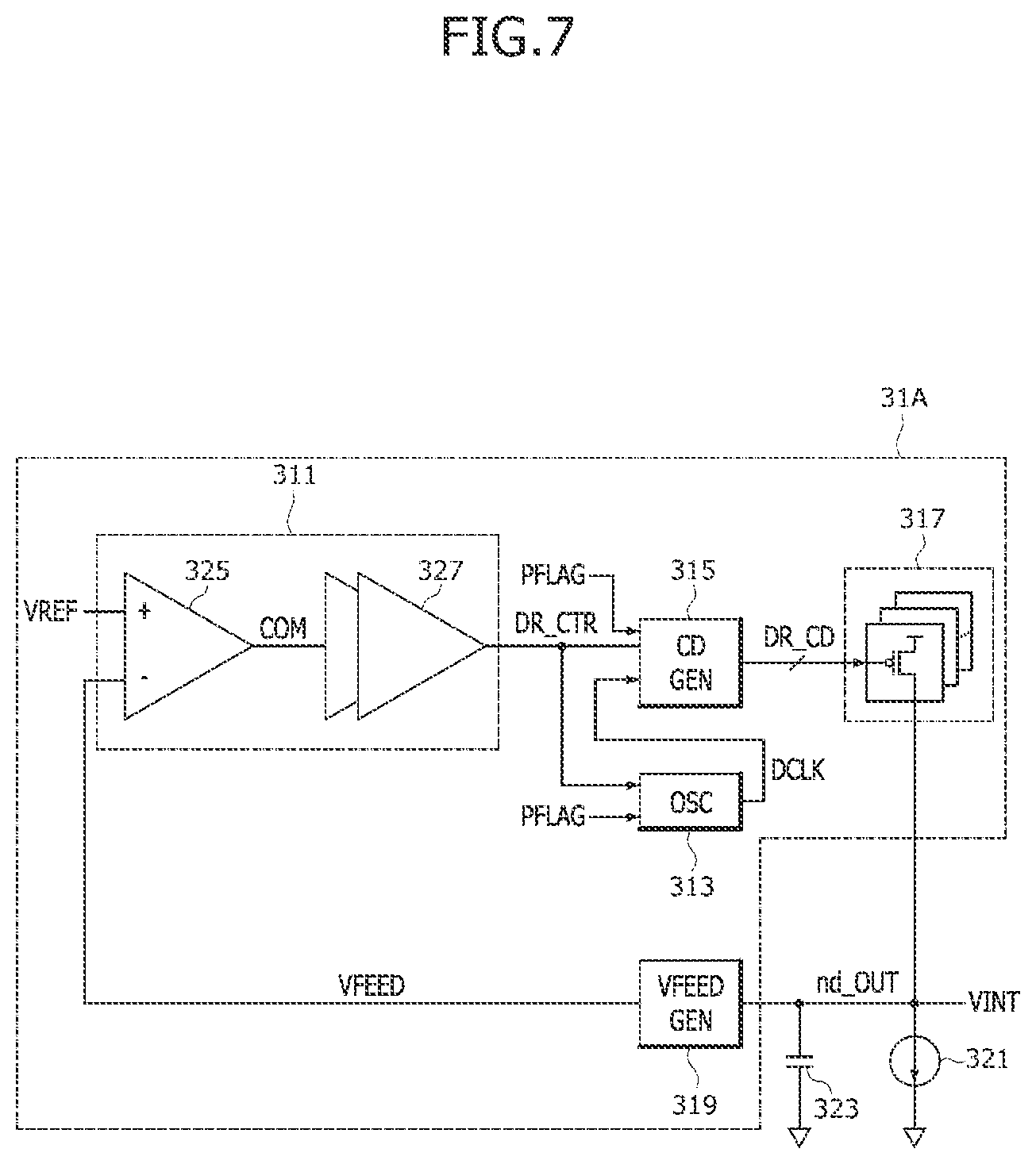 Patent US12613543 Figure 7 – Electronic devices including internal voltage generation circuits