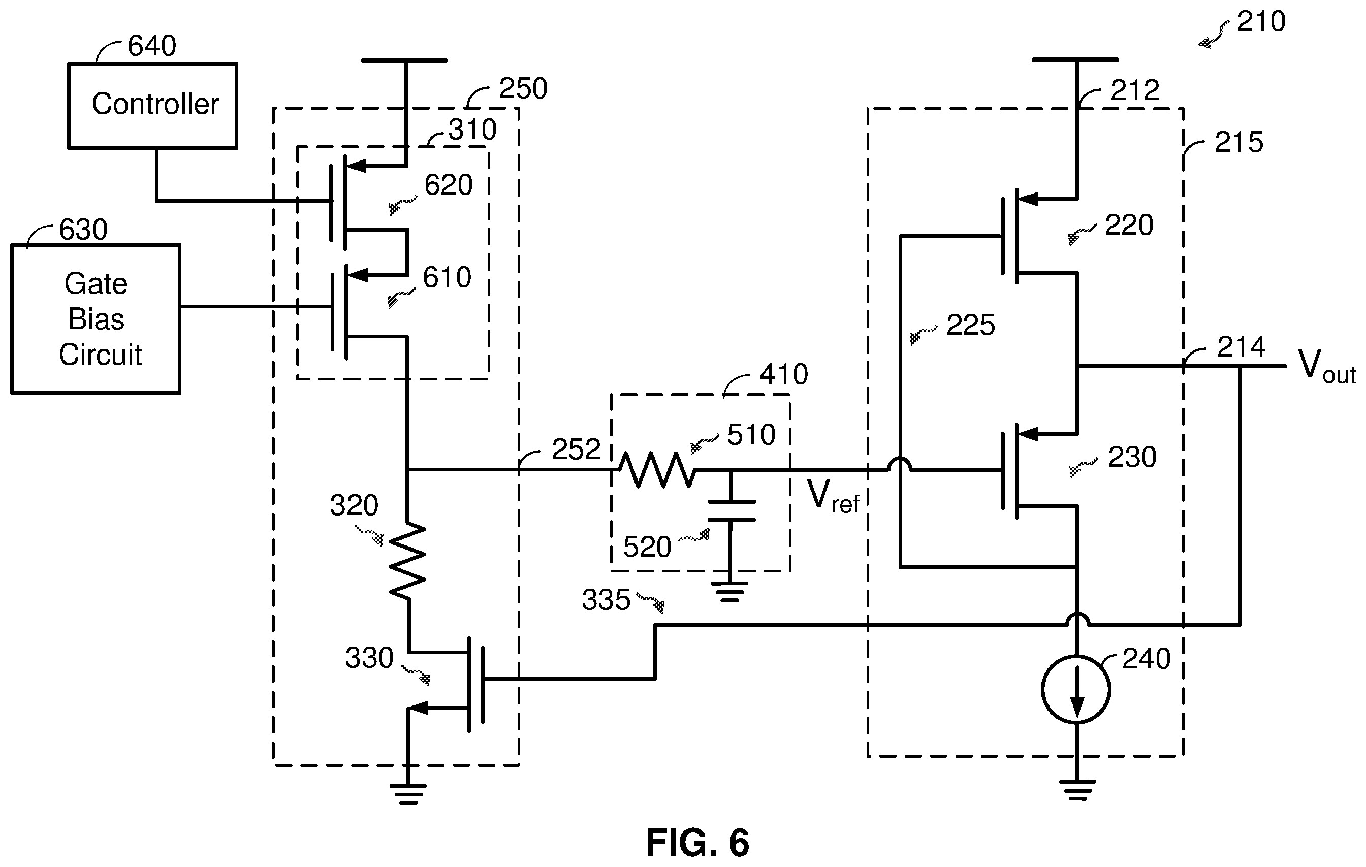 Patent US12613545 Figure 6 – Low-profile power supply regulator utilizing flipped voltage follower