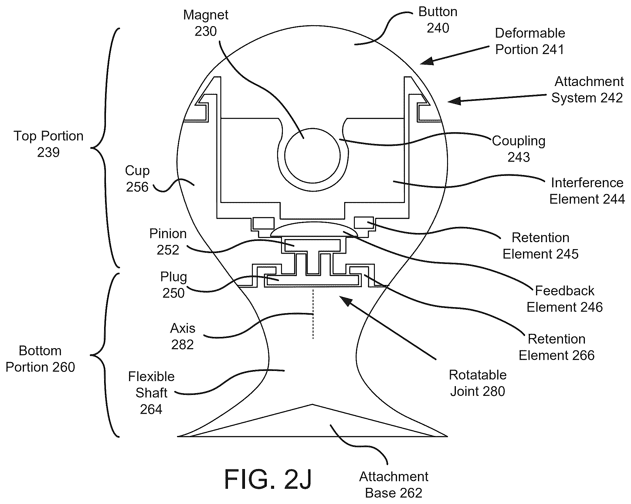 Patent US12613546 Figure 10 – Mobile passive joystick with magnet sensing