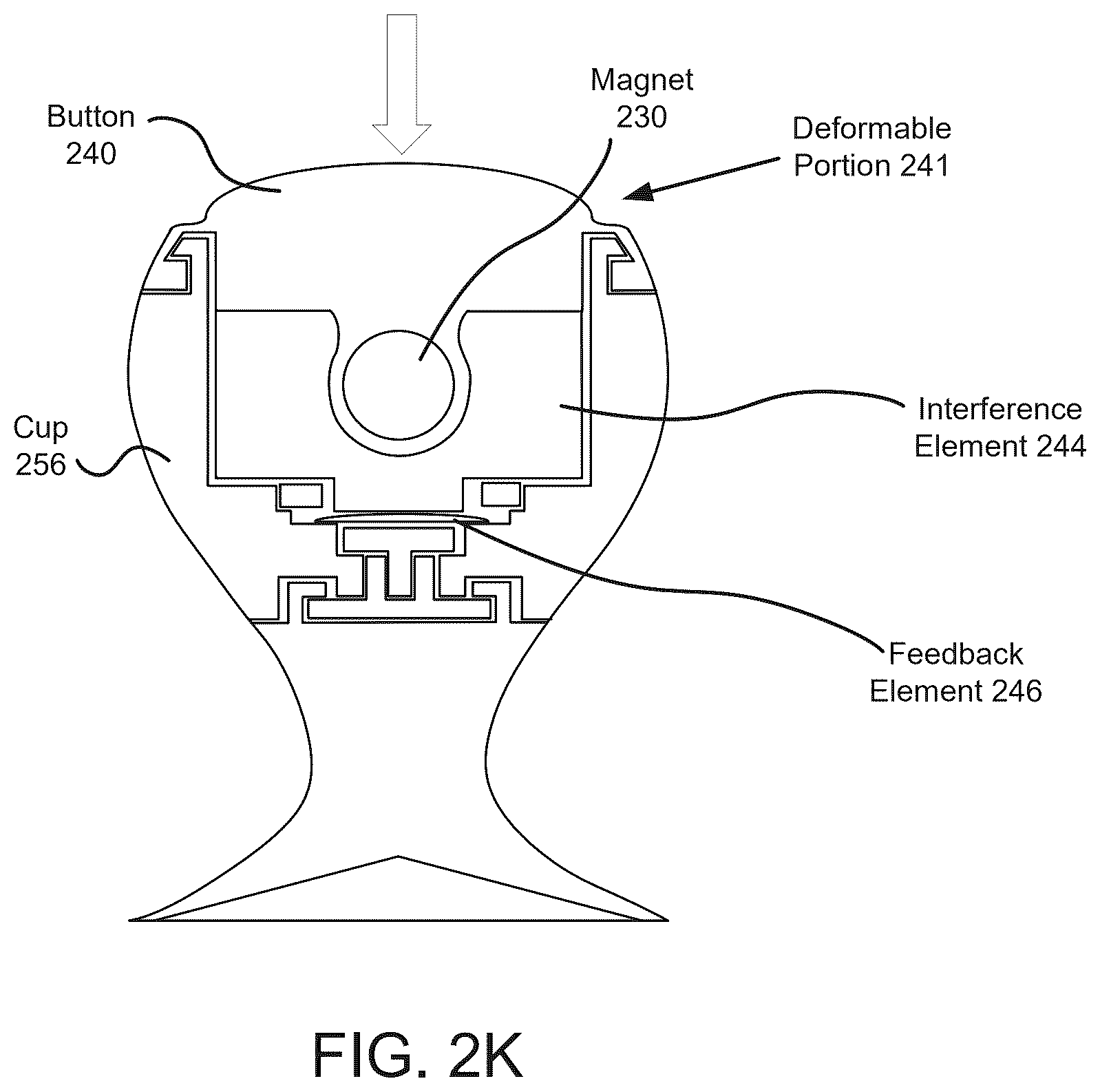 Patent US12613546 Figure 11 – Mobile passive joystick with magnet sensing
