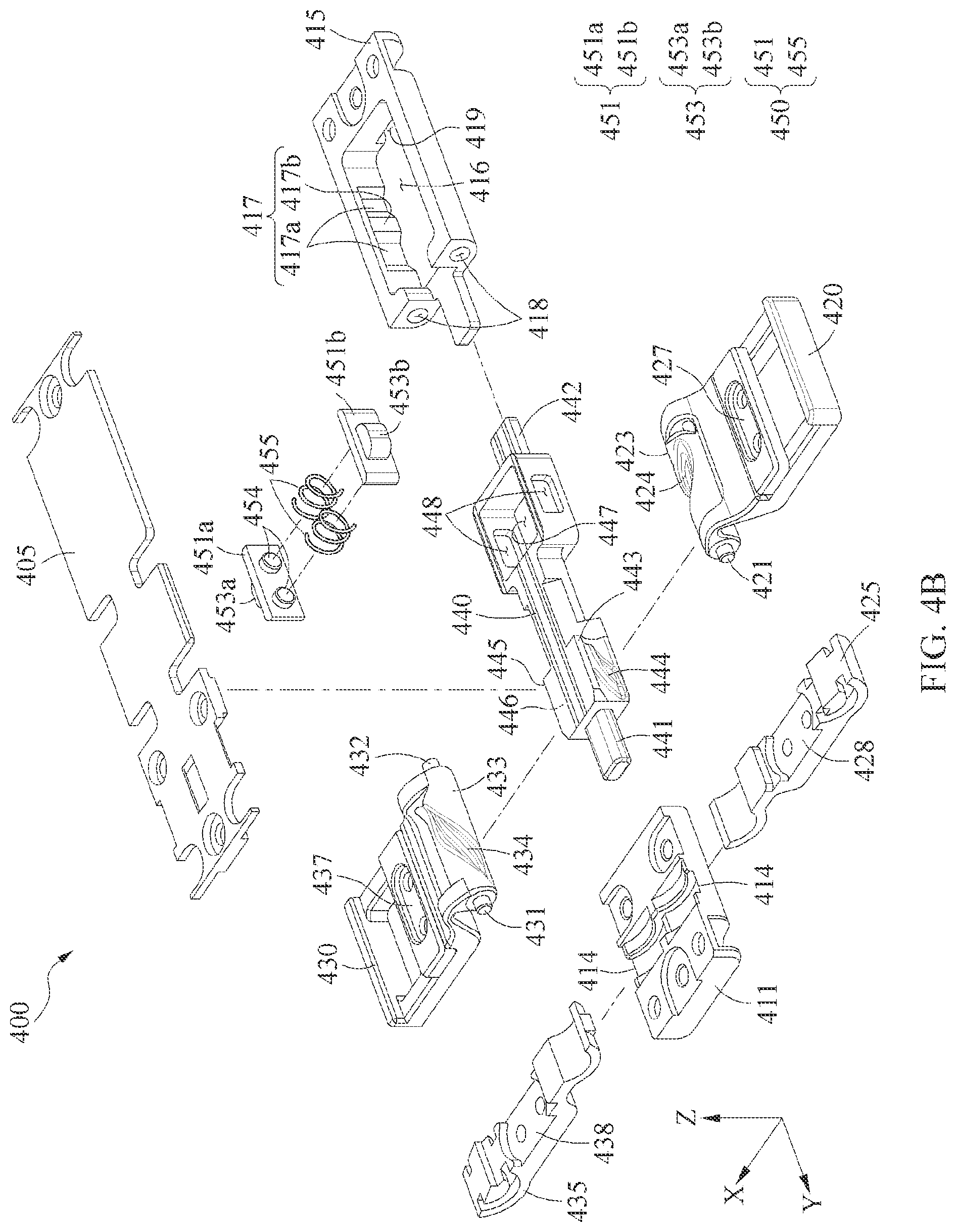 Patent US12613549 Figure 7 – Hinge assembly and electronic device including the same