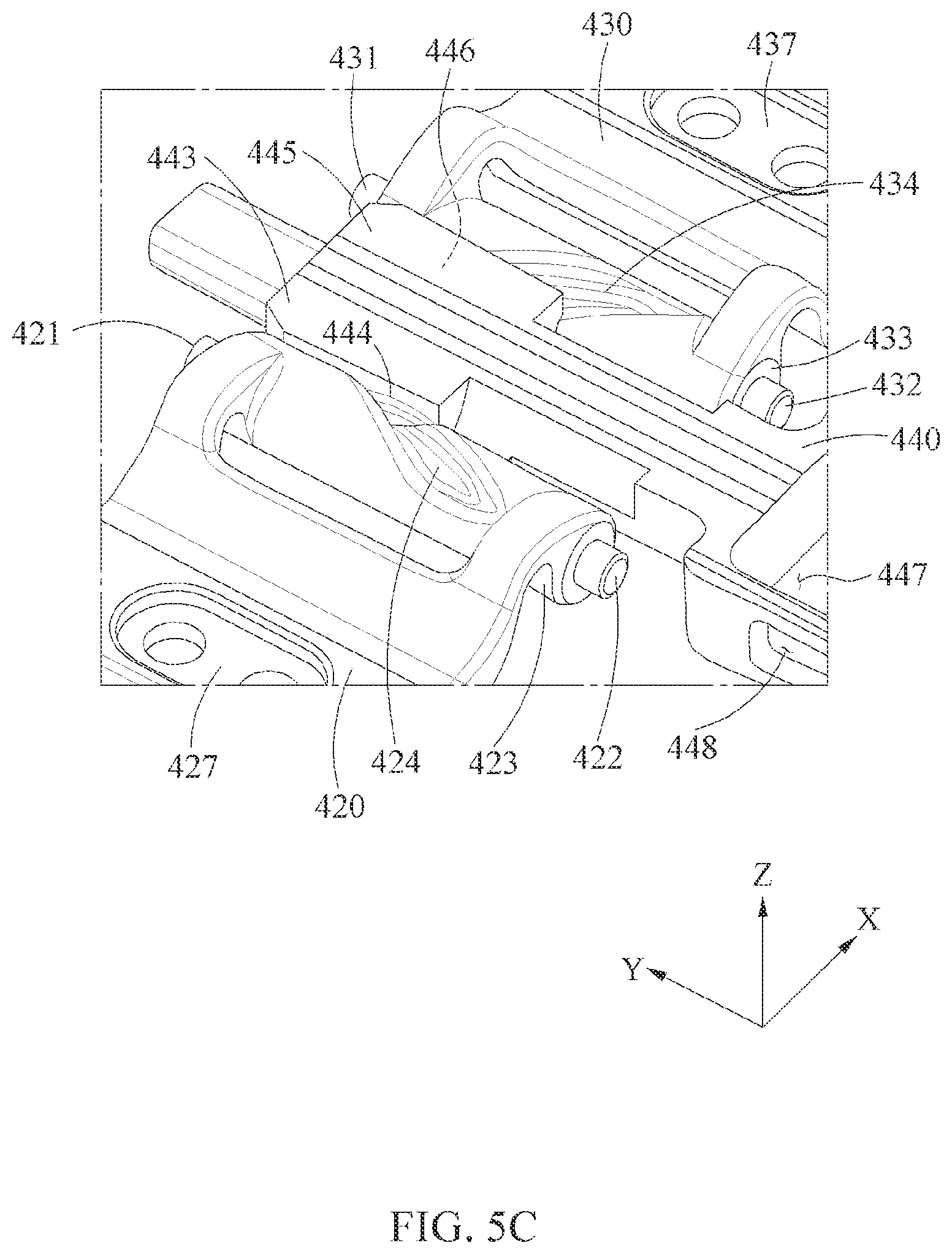 Patent US12613549 Figure 9 – Hinge assembly and electronic device including the same