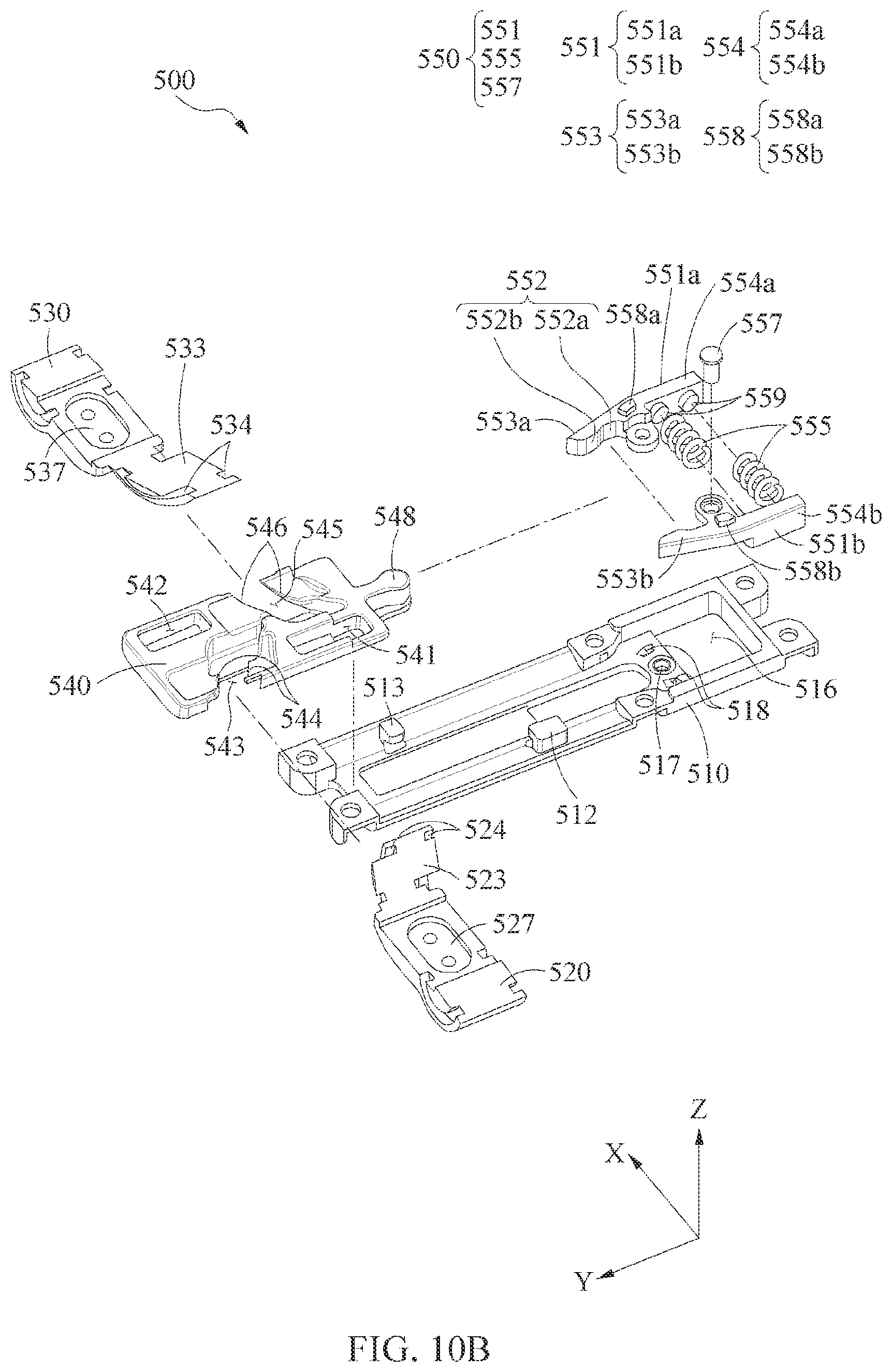 Patent US12613549 Figure 20 – Hinge assembly and electronic device including the same