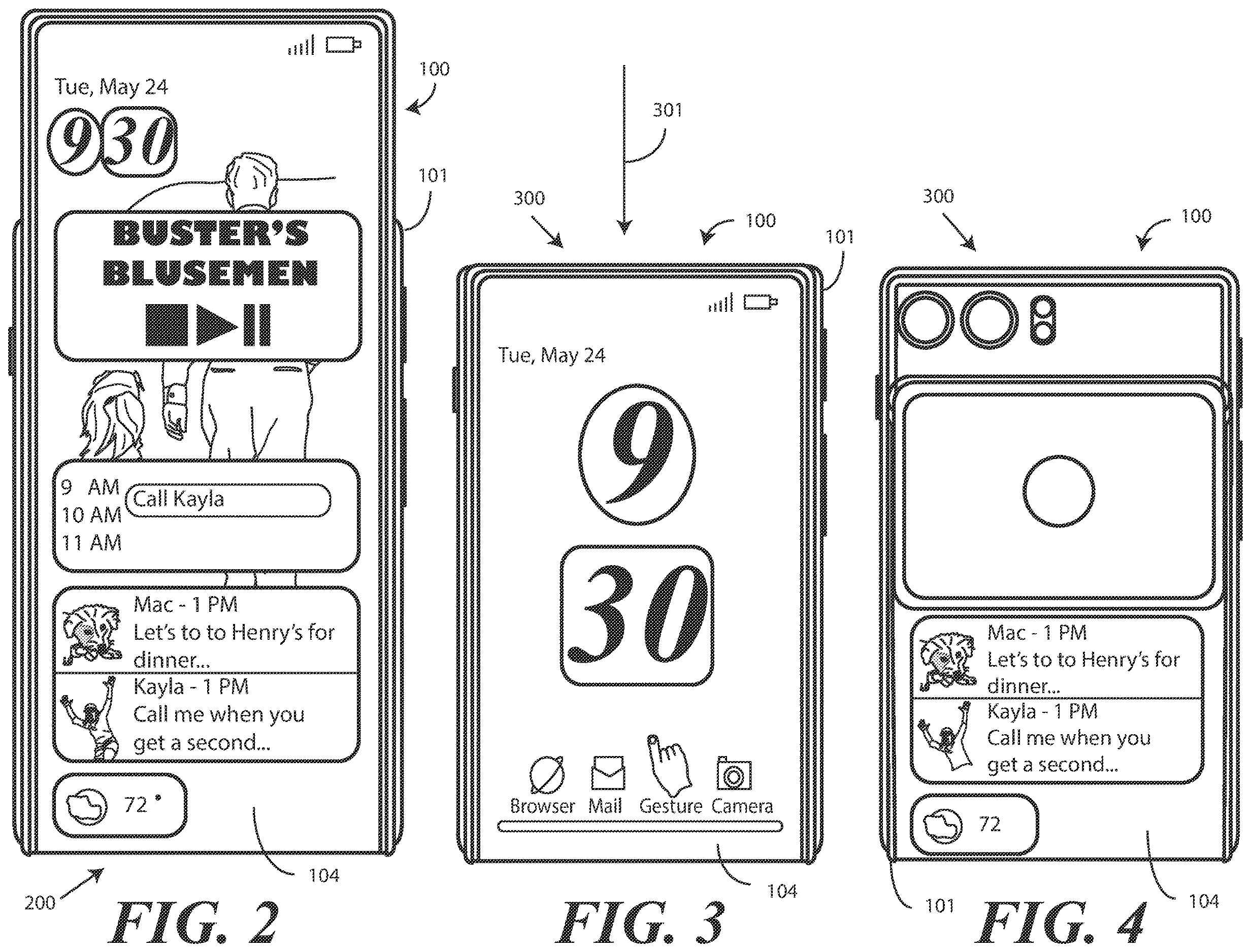 Patent US12613550 Figure 2 – Electronic devices with translating flexible displays and corresponding methods for managing display position as a function of content presentation