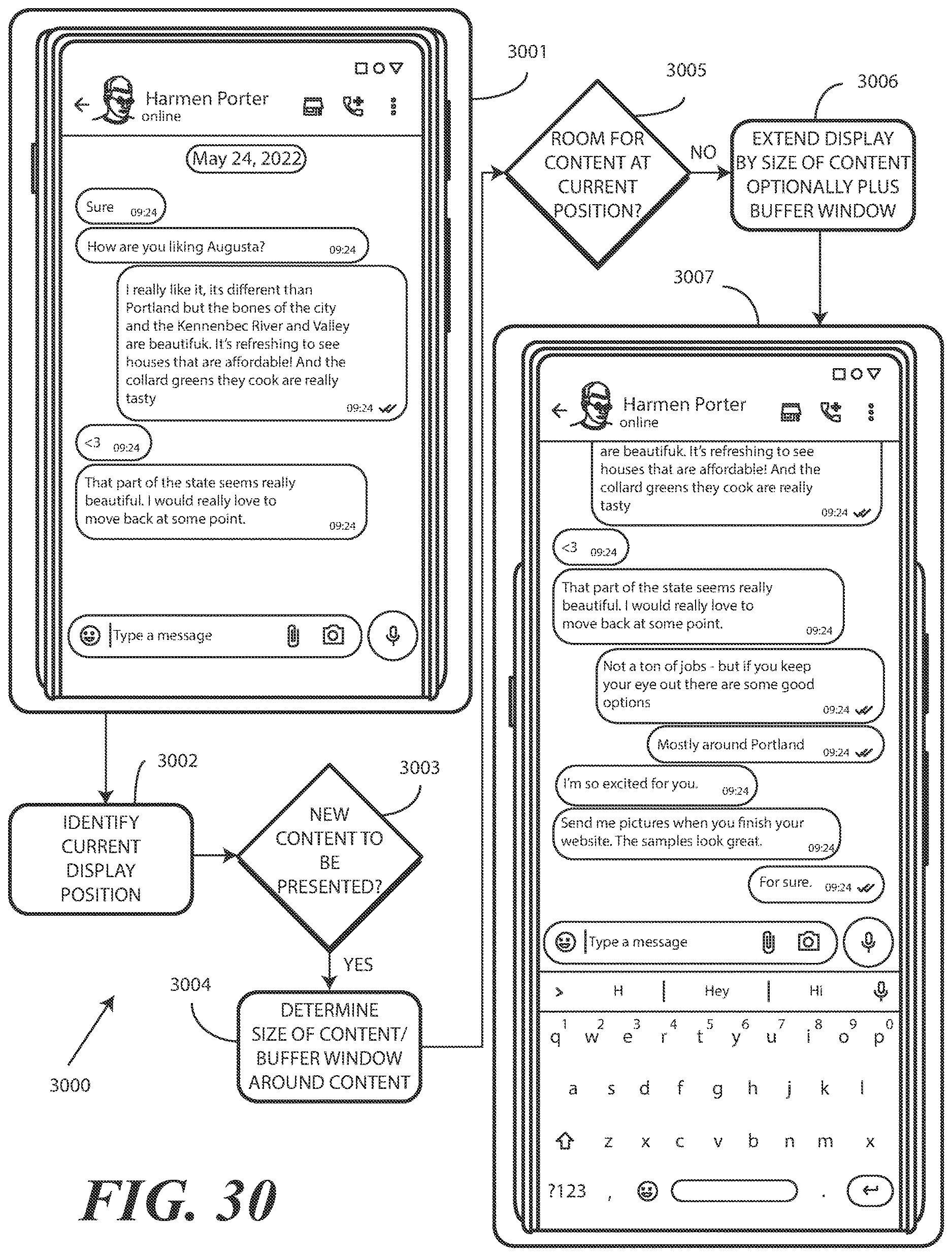 Patent US12613550 Figure 20 – Electronic devices with translating flexible displays and corresponding methods for managing display position as a function of content presentation
