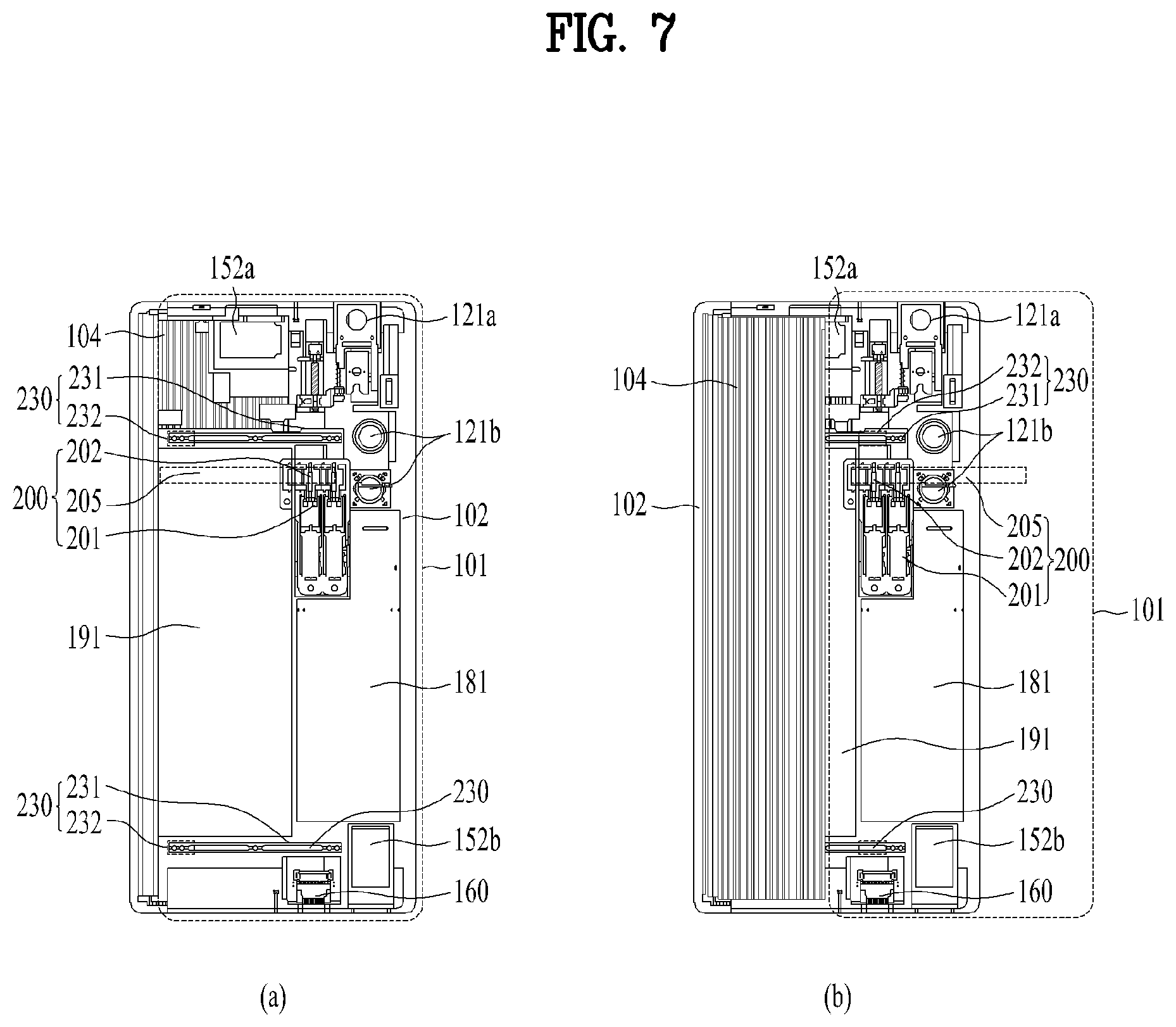 Patent US12613554 Figure 7 – Extendable mobile terminal having flexible display unit