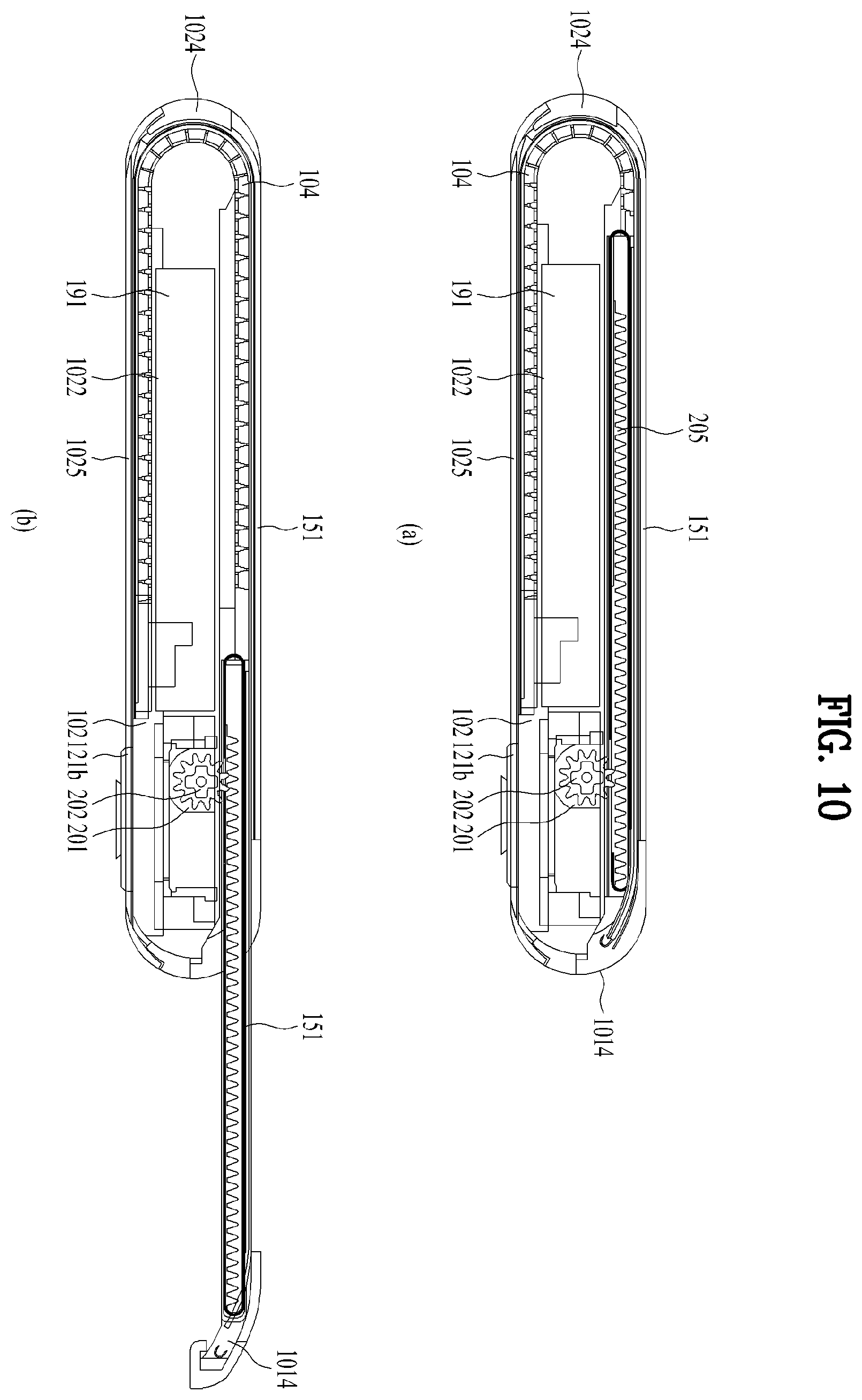 Patent US12613554 Figure 10 – Extendable mobile terminal having flexible display unit