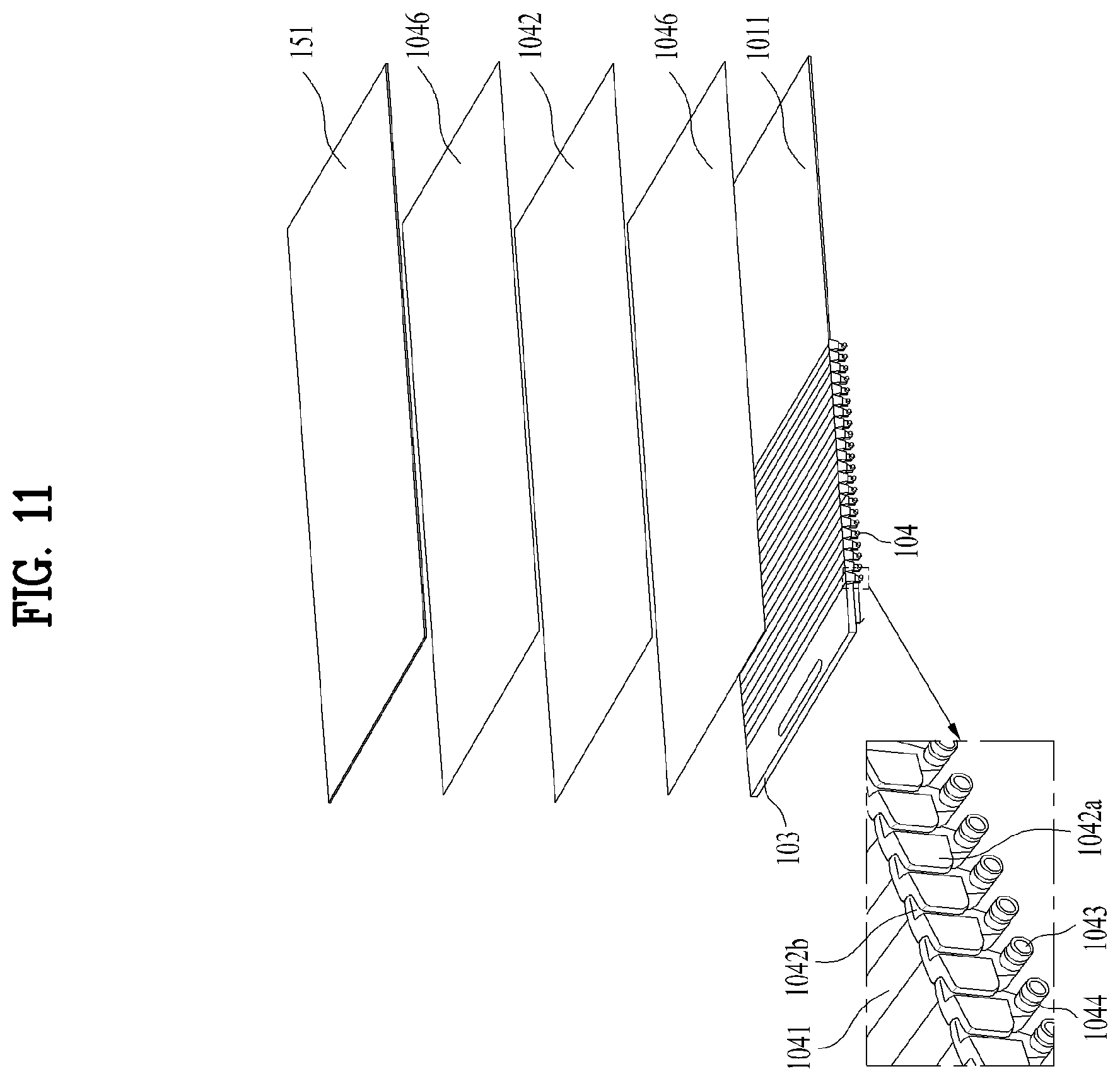 Patent US12613554 Figure 11 – Extendable mobile terminal having flexible display unit