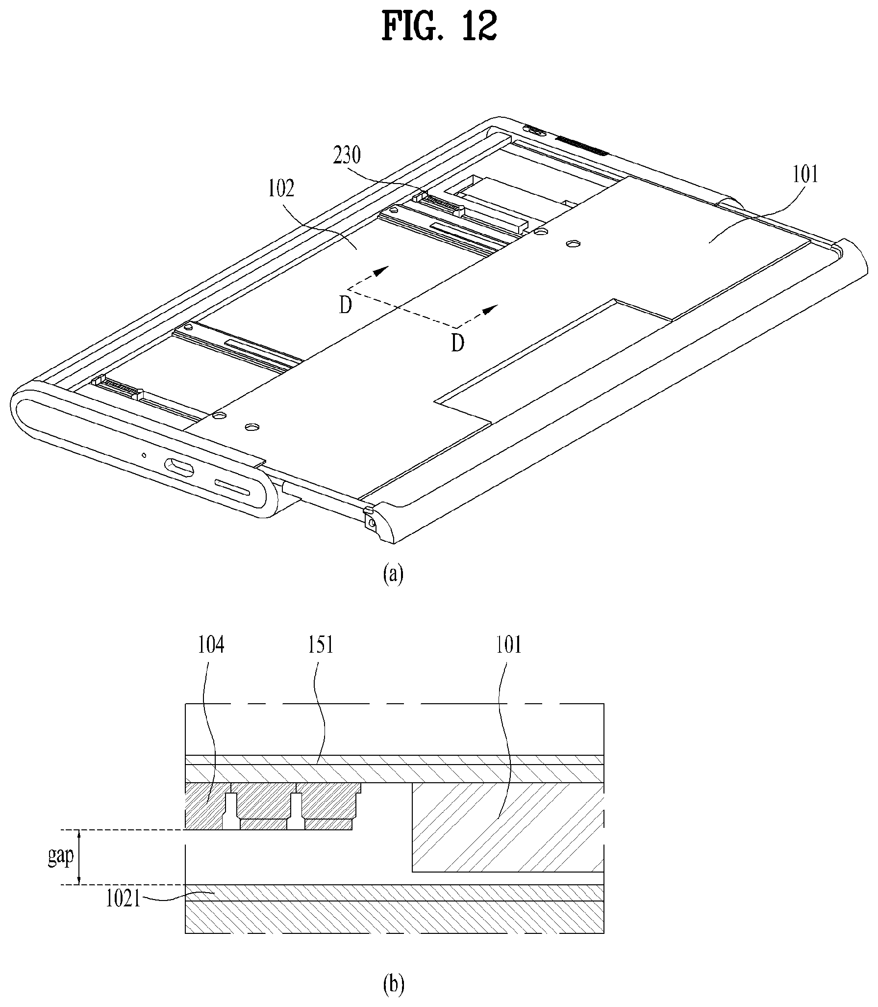 Patent US12613554 Figure 12 – Extendable mobile terminal having flexible display unit