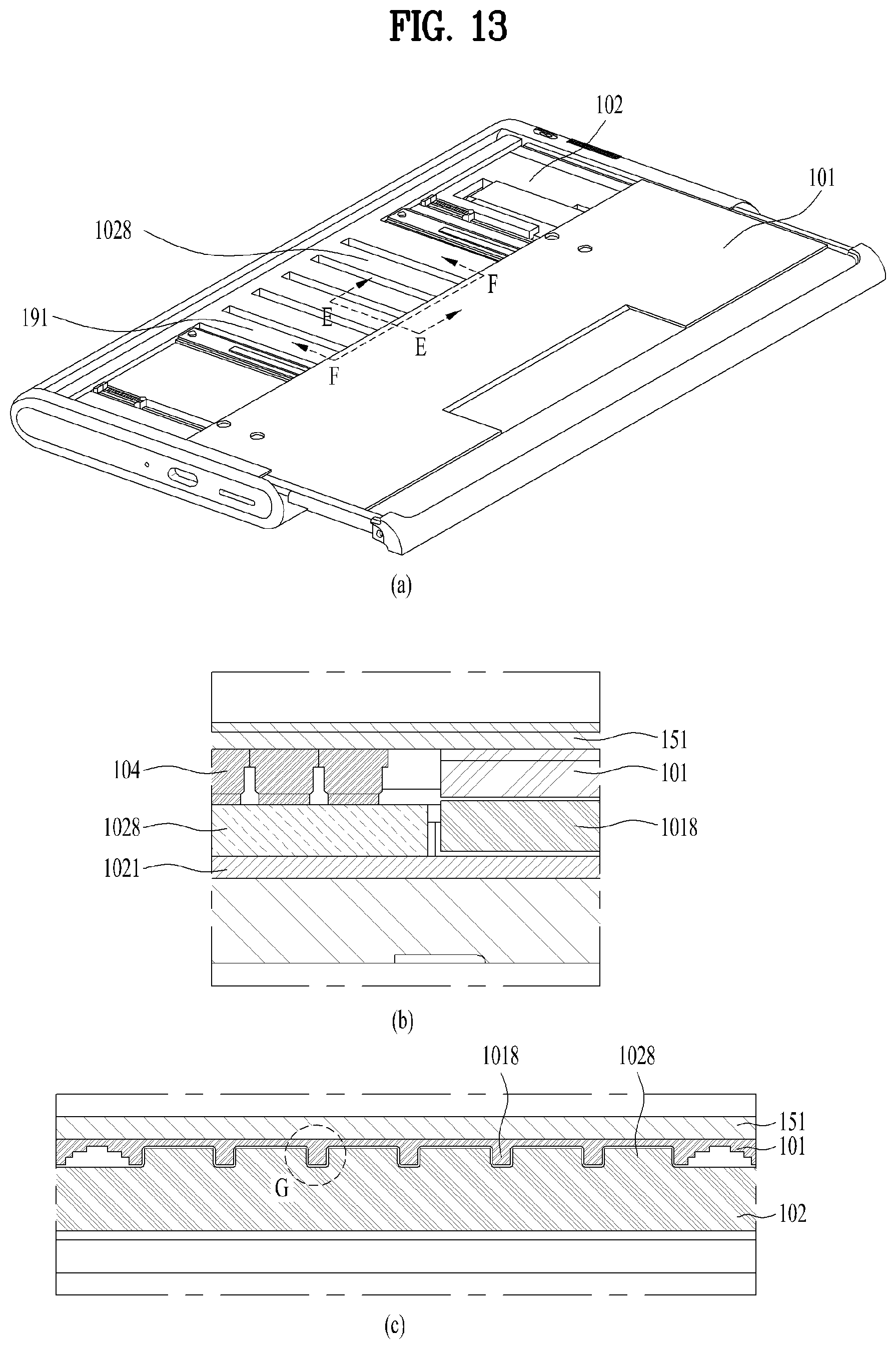 Patent US12613554 Figure 13 – Extendable mobile terminal having flexible display unit