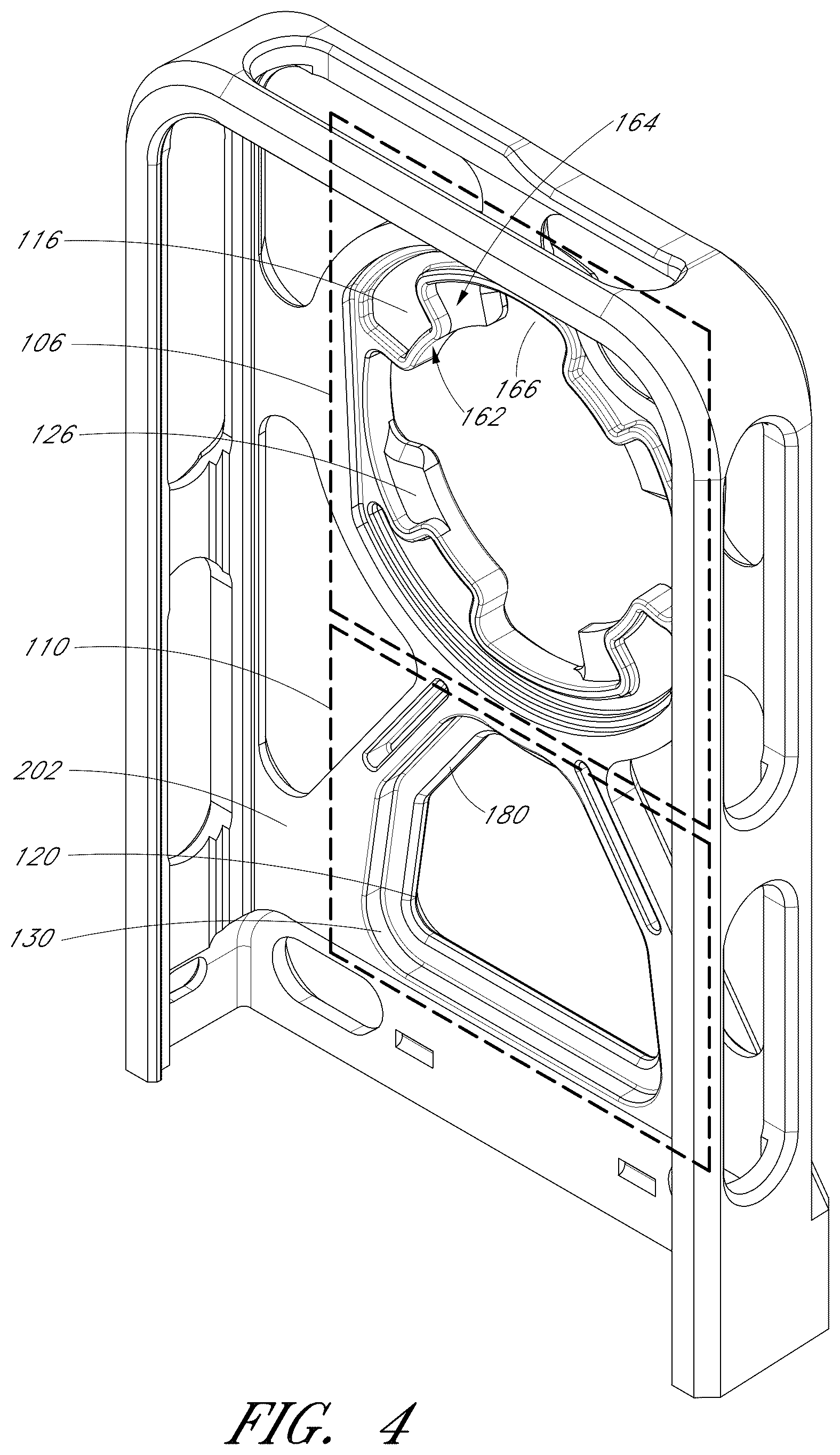 Patent US12613557 Figure 4 – Case and mount system for handheld electronic device