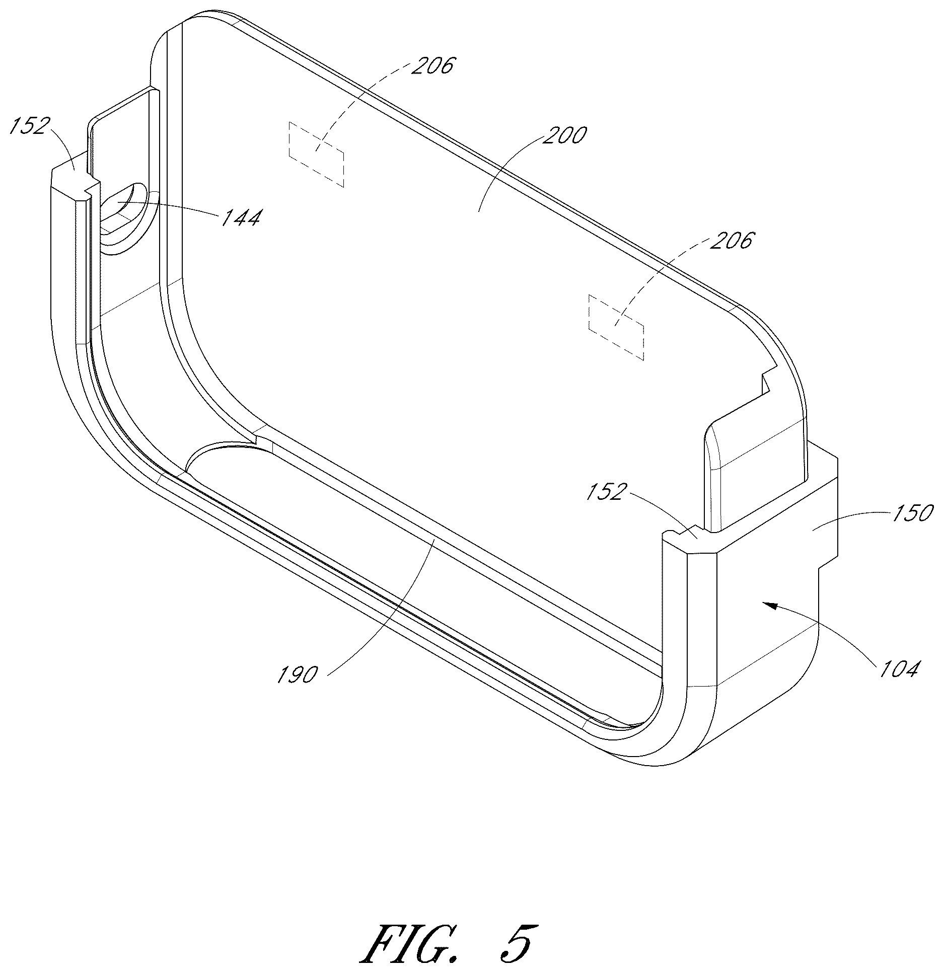 Patent US12613557 Figure 5 – Case and mount system for handheld electronic device
