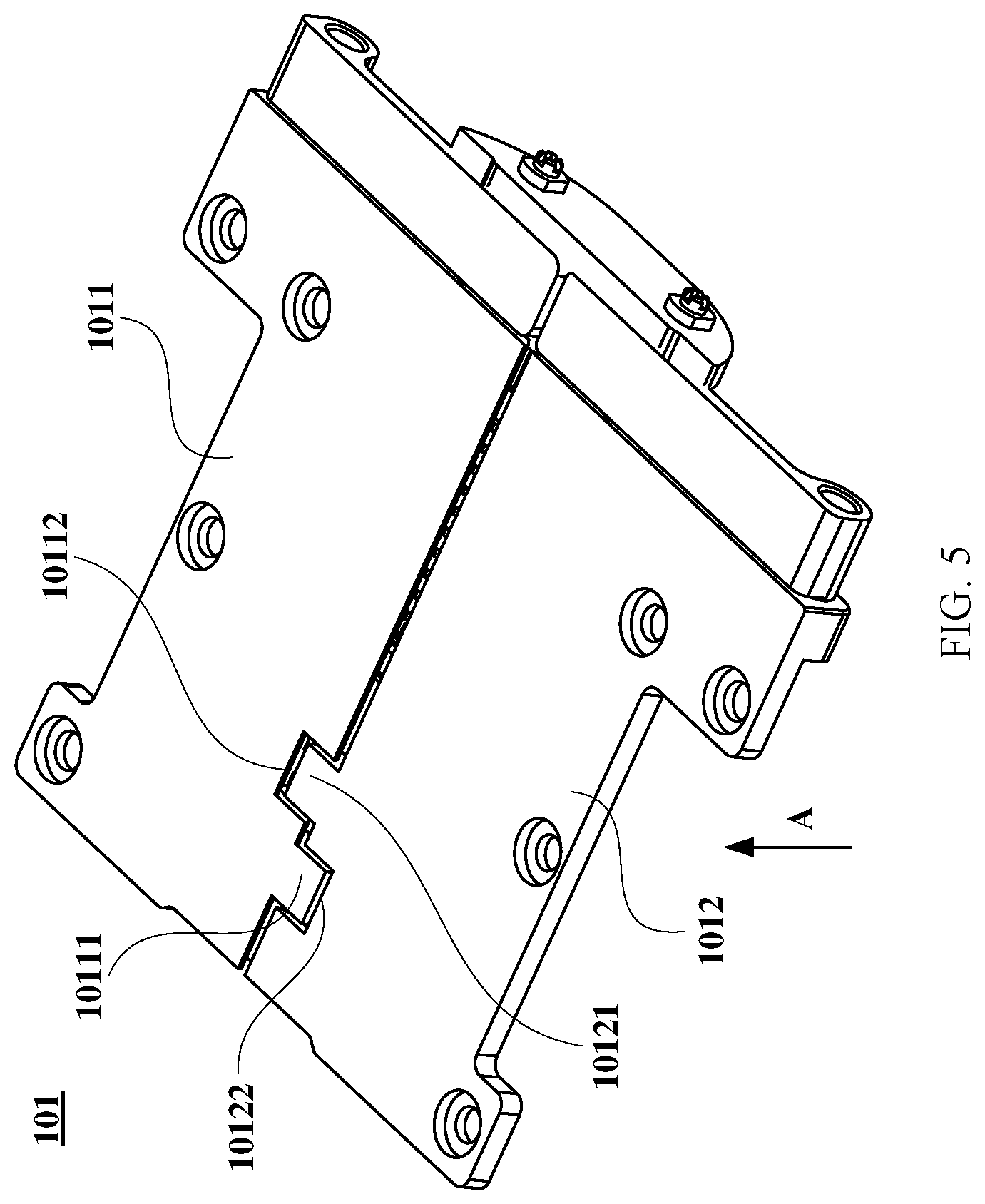 Patent US12613561 Figure 5 – Rotating shaft mechanism and electronic device