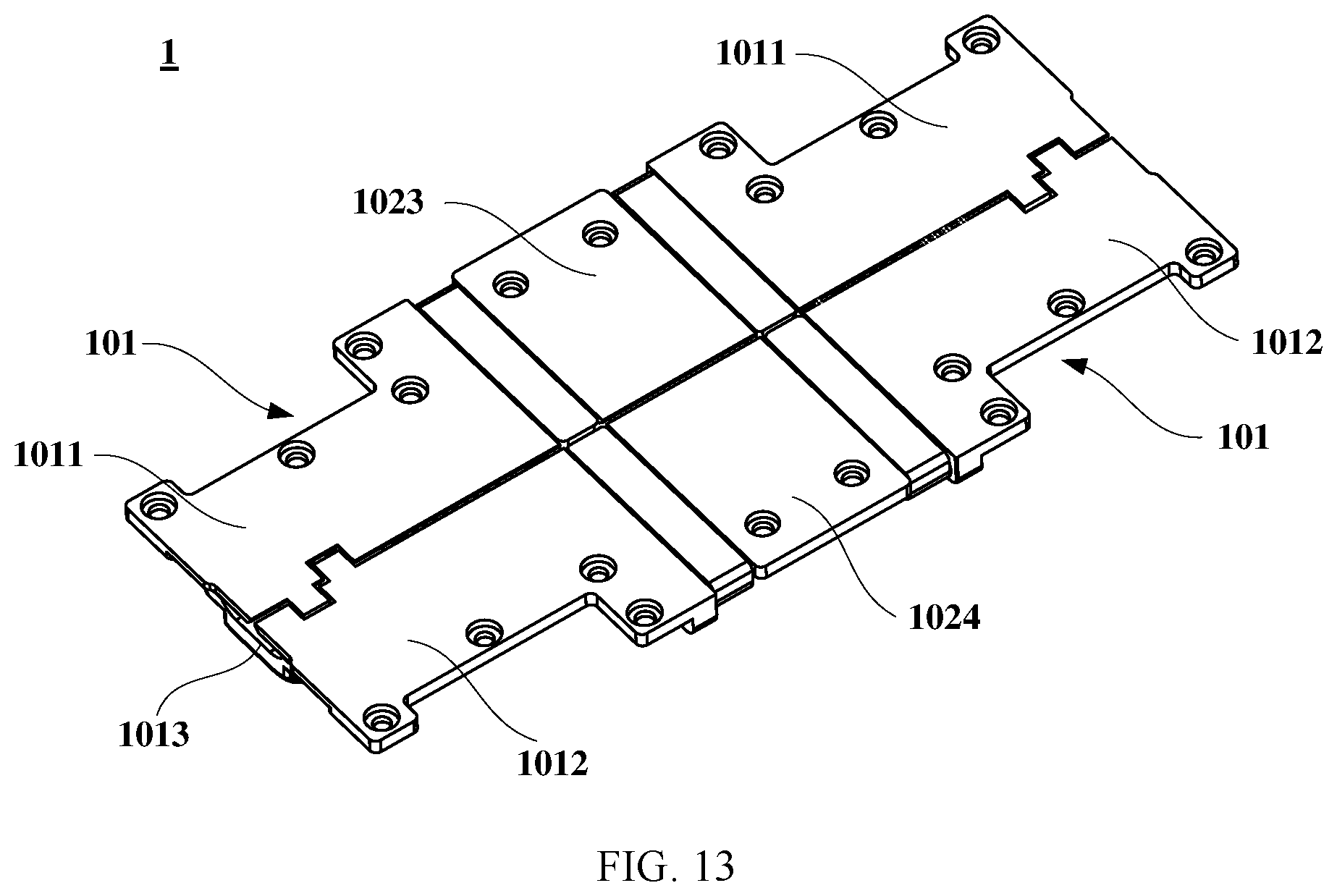 Patent US12613561 Figure 10 – Rotating shaft mechanism and electronic device