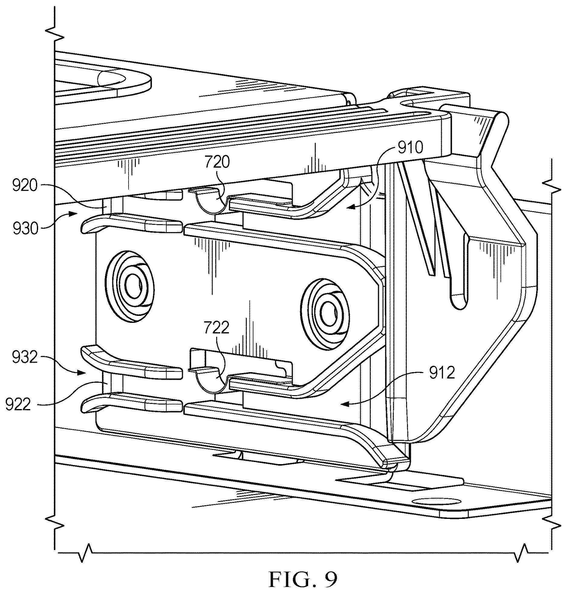 Patent US12613563 Figure 12 – Server system open compute project mounting system
