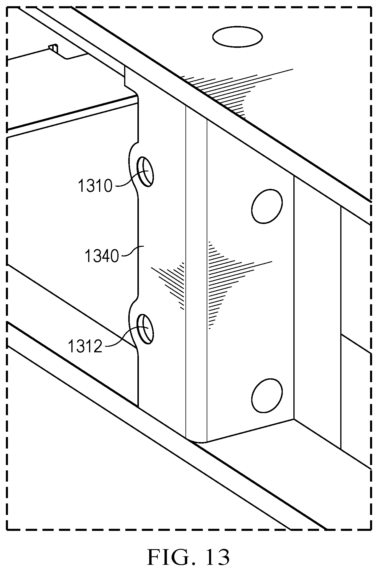 Patent US12613563 Figure 18 – Server system open compute project mounting system