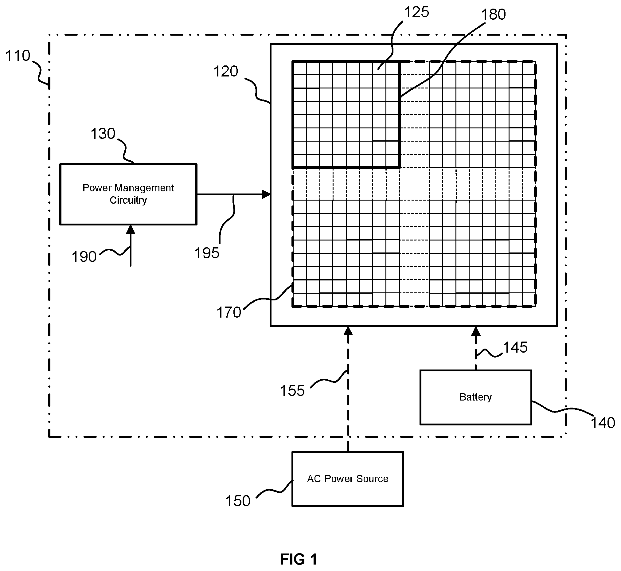 Patent US12613565 — Controlling a power consumption of circuitry — Figure 1