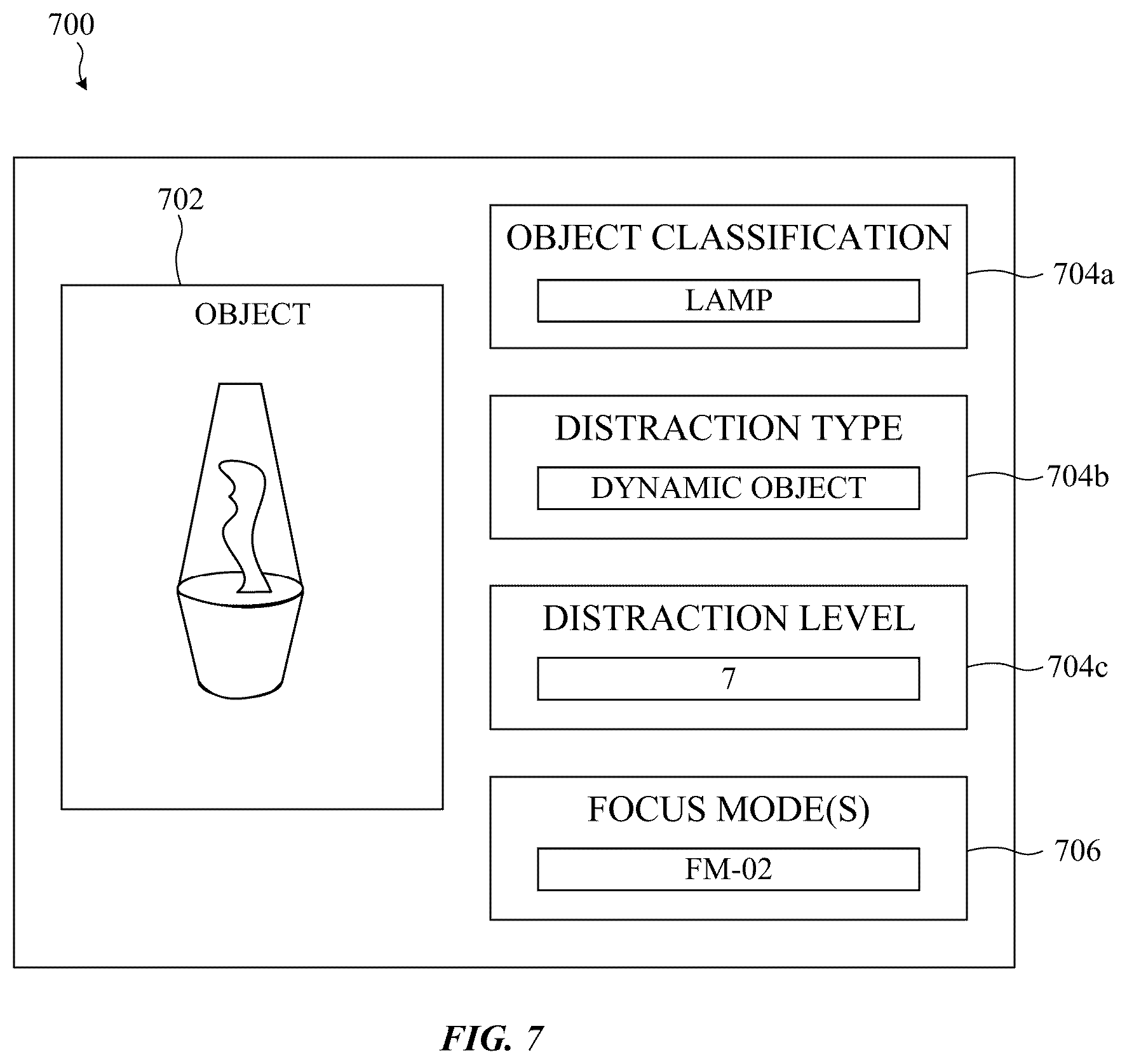 Patent US12613570 Figure 8 – Dynamically adjustable distraction reduction in extended reality environments