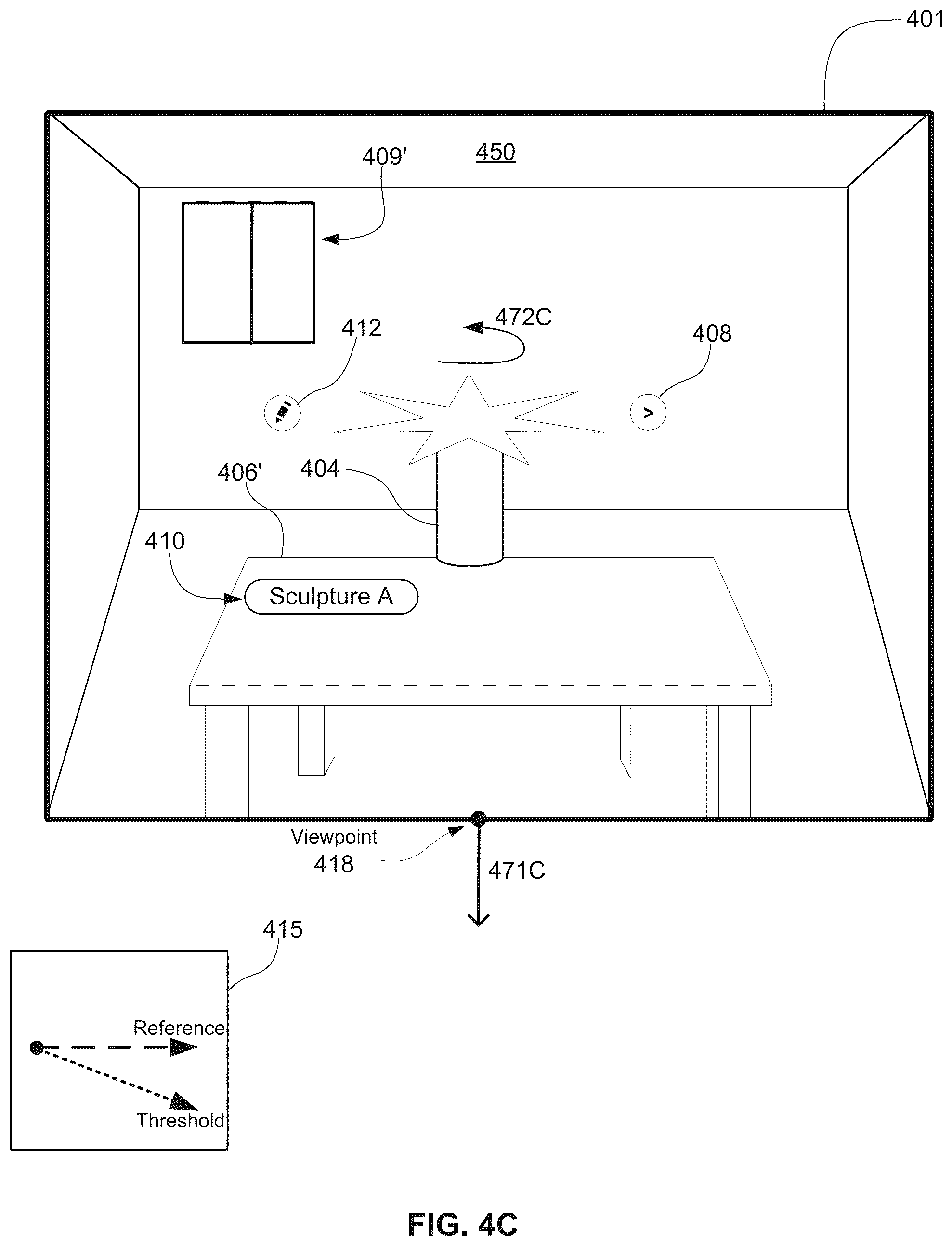Patent US12613575 Figure 11 – Systems and methods of transitioning display of a three-dimensional object based on tilt